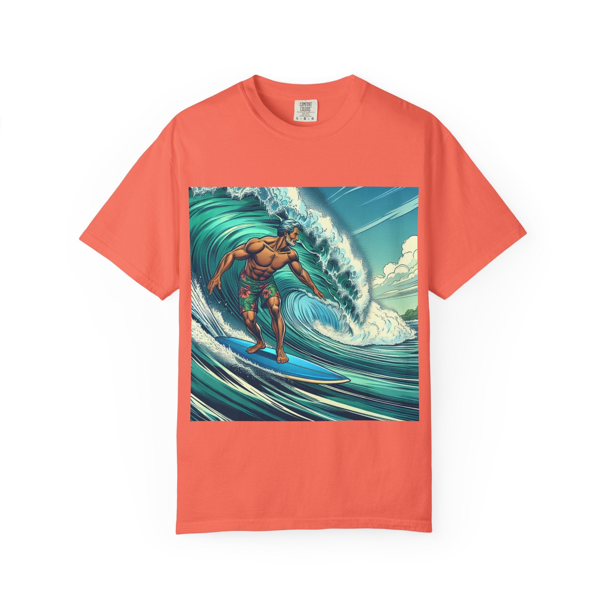 Surf Vibe Unisex Garment-Dyed T-shirt, Beach Apparel, Casual Wear, Summer Gift, Outdoor Fun, Surfing Enthusiast