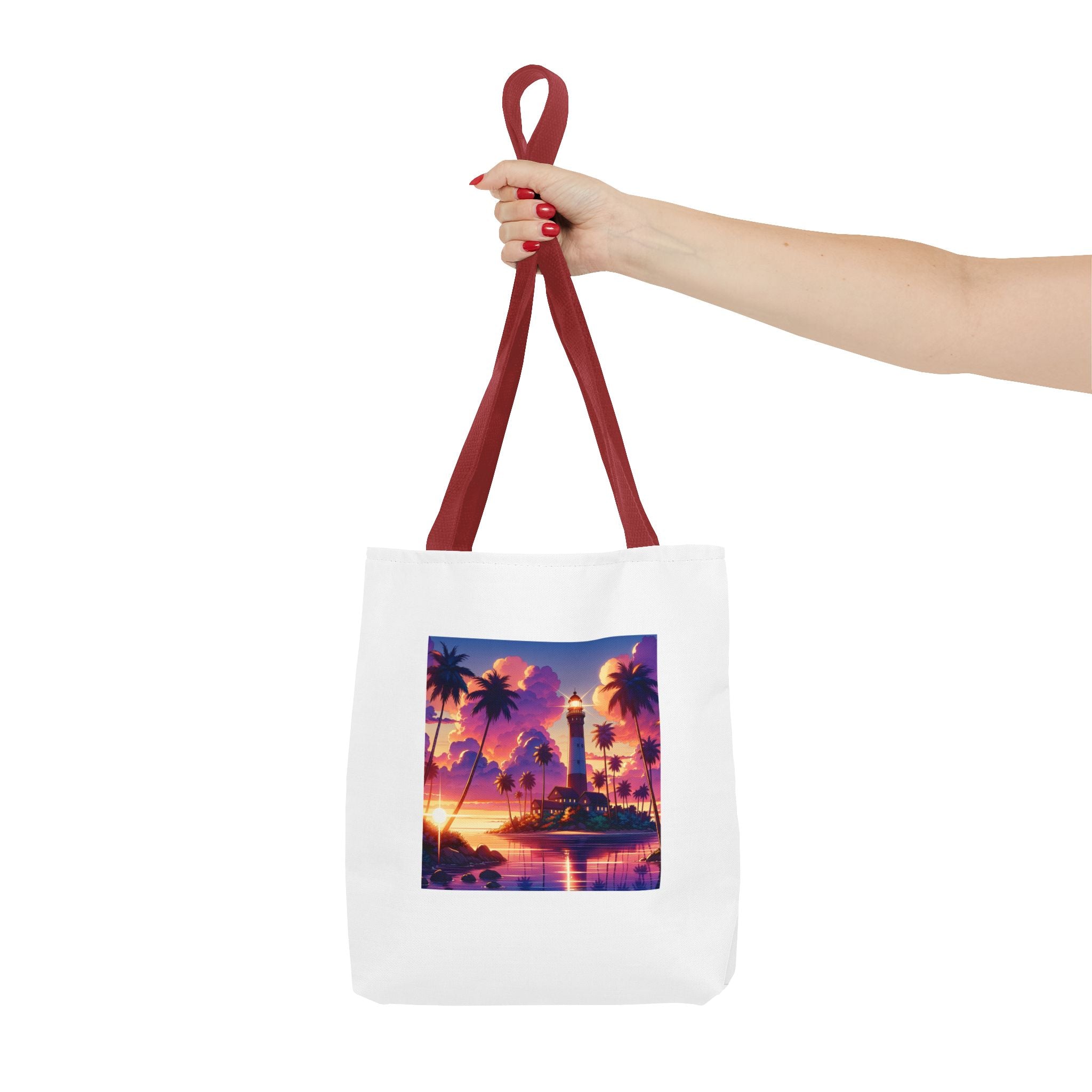 Tote Bag with Lighthouse Design | Beach Bag, Travel Tote, Vacation Accessory, Gift for Ocean Lovers, Summer Tote