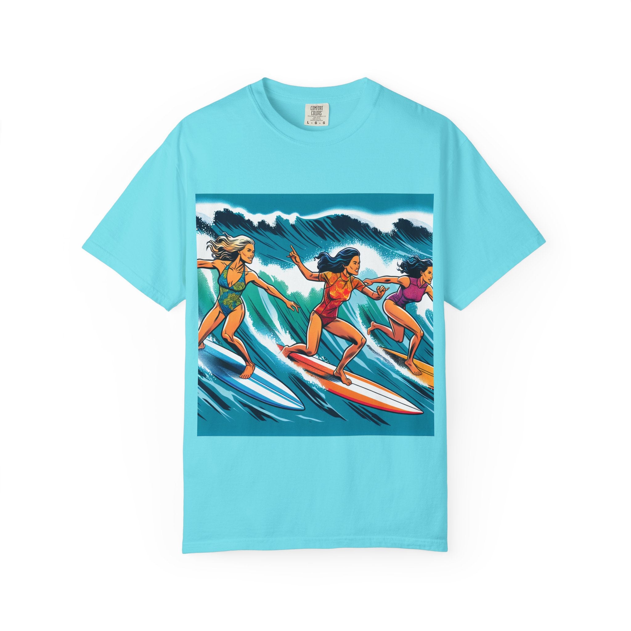 Surfing Sisterhood T-Shirt - Beach Vibes, Summer Style, Gift for Surfers, Casual Wear, Unisex Tee, Ocean Lovers Tee