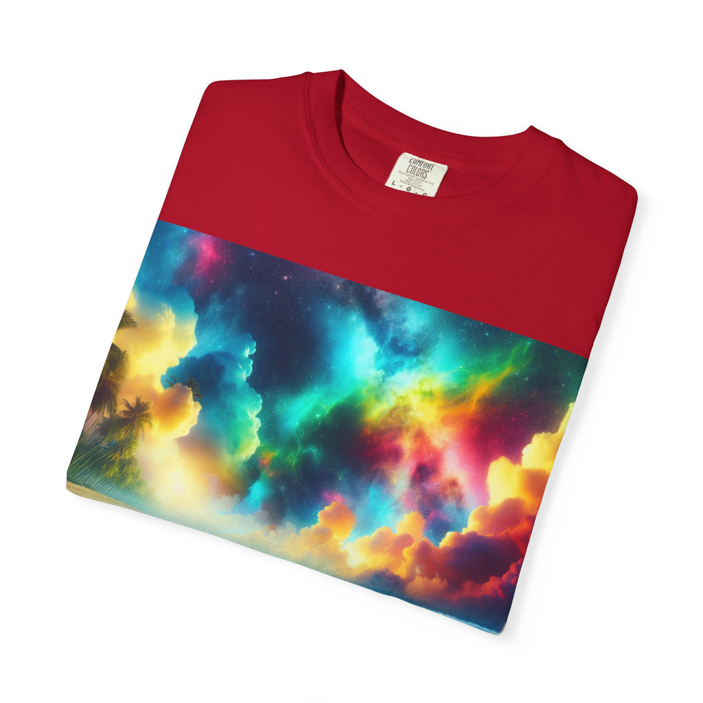 Colorful Turtle Surfing T-Shirt for Beach Lovers, Unisex Tee, Vacation Apparel, Ocean Theme, Summer Gift