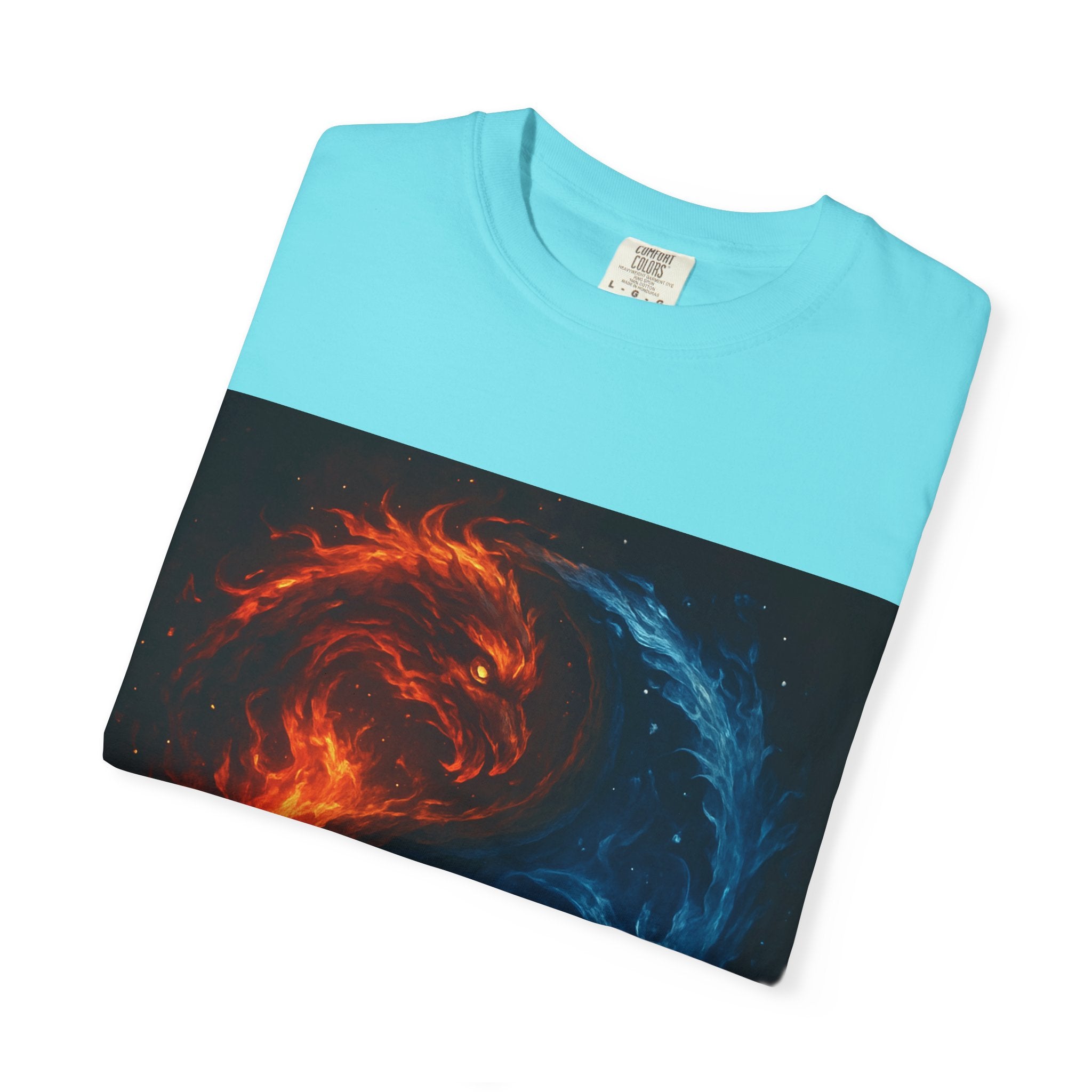 Dynamic Colorful Yin Yang T-Shirt, Unisex Graphic Tee, Meditation Gift, Balance Apparel, Spiritual Wear, Casual Style