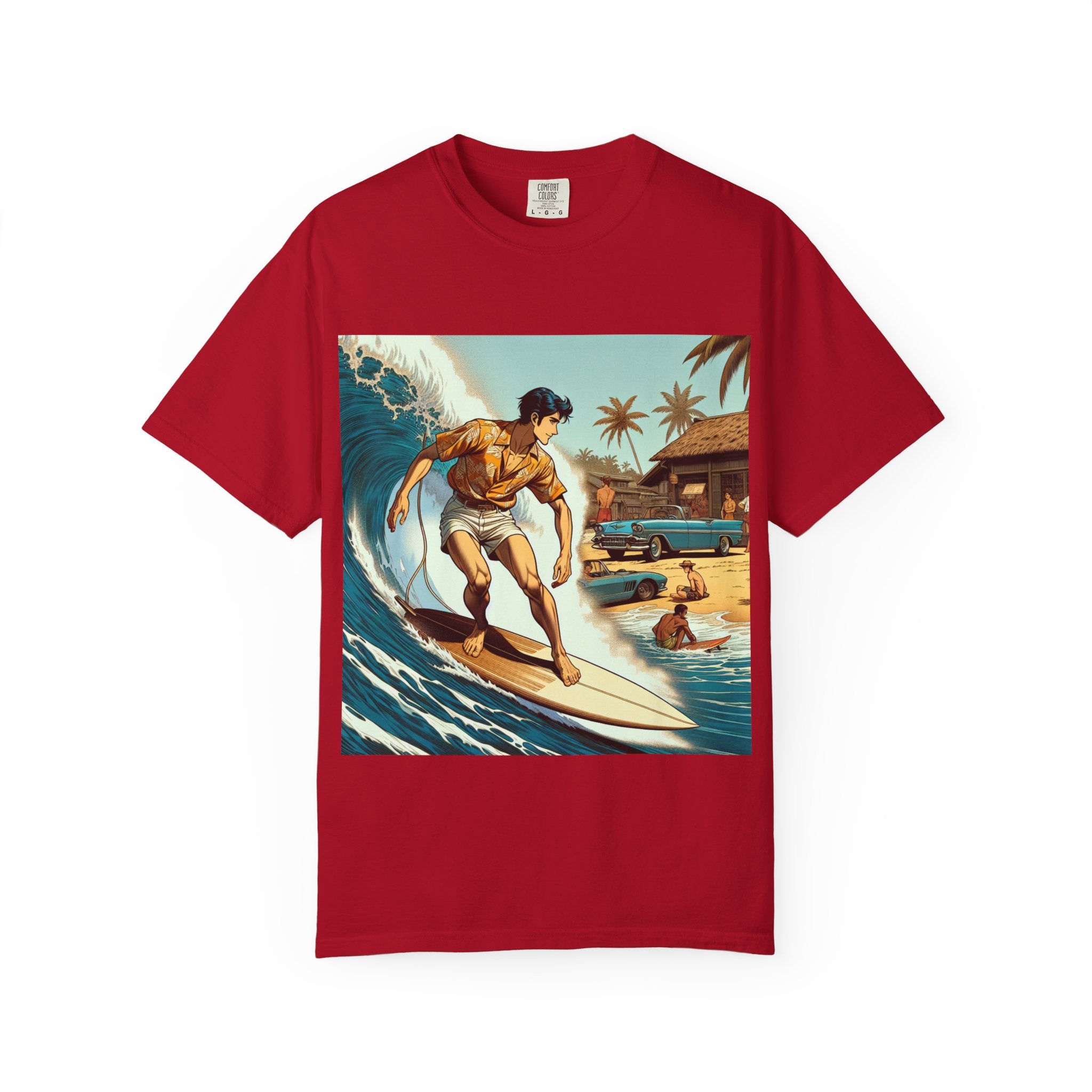 Surfing Vibes T-Shirt for Beach Lovers, Summer Apparel, Unisex Graphic Tee, Vacation Clothing, Casual Wear, Gifts for Surfers