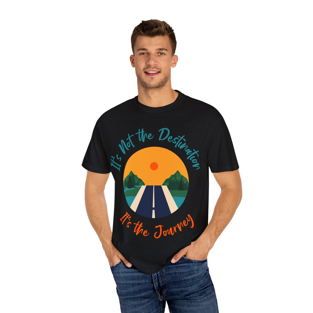 Journey T-Shirt, Motivational Tee, Unisex Graphic Shirt, Travel Quote Top, Adventure Apparel, Road Trip Gift