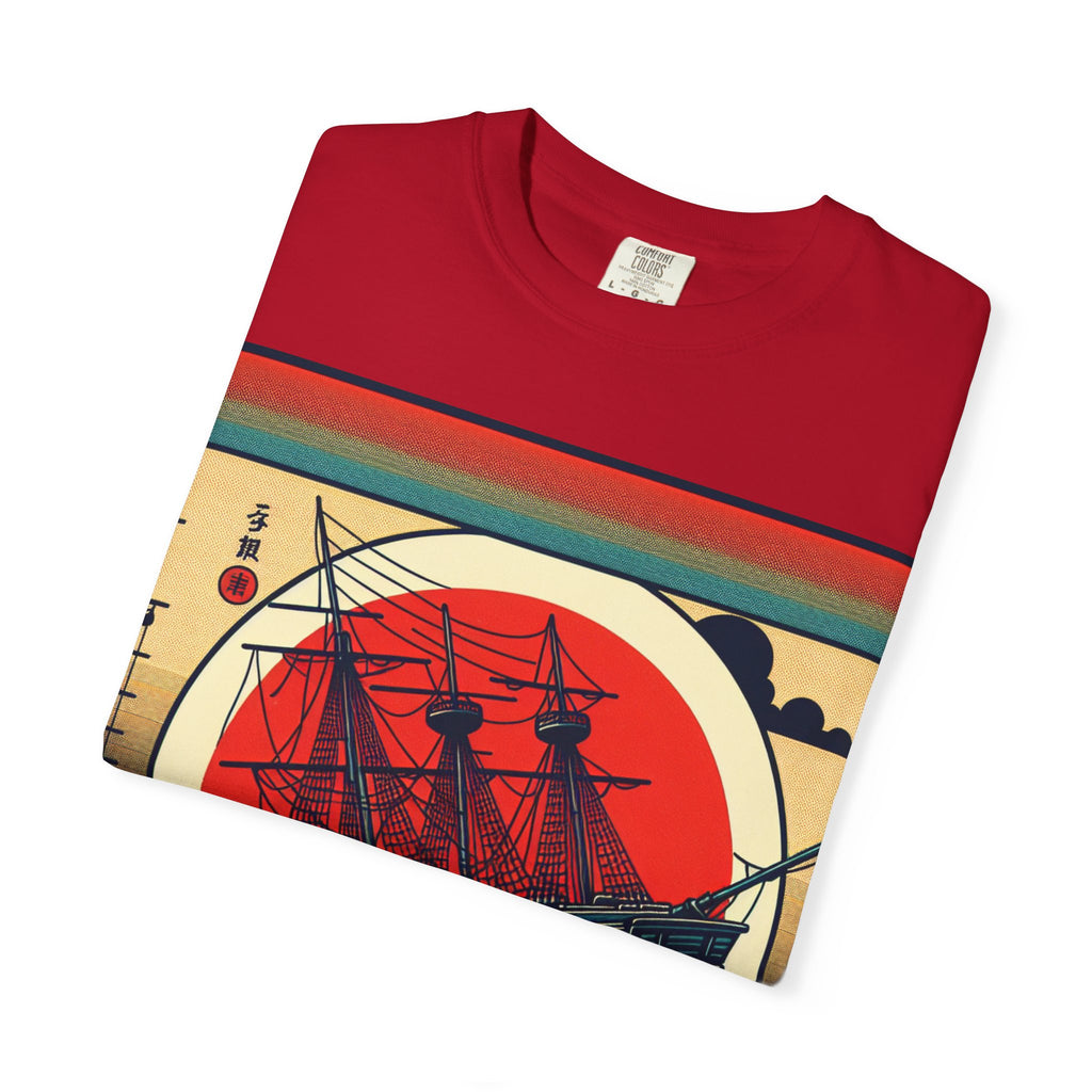 Nautical Graphic Tee, Vintage Sailboat T-Shirt, Unisex Cool Shirt, Ocean Lover Apparel, Beach Vibes Clothing