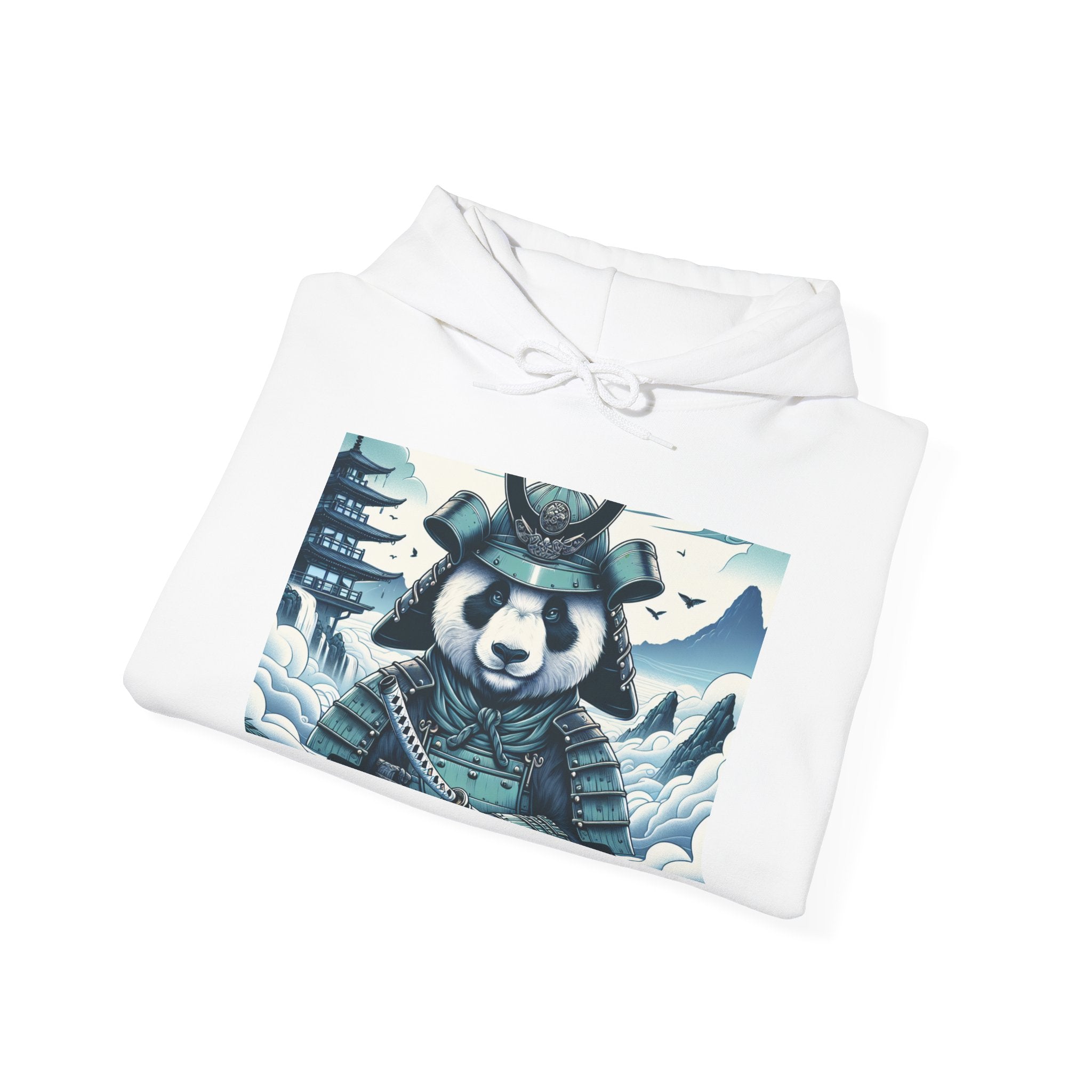 Samurai Panda Hoodie, Cozy Sweatshirt, Gift for Animal Lovers, Winter Fashion, Unique Design, Unisex Outerwear, Casual Wear