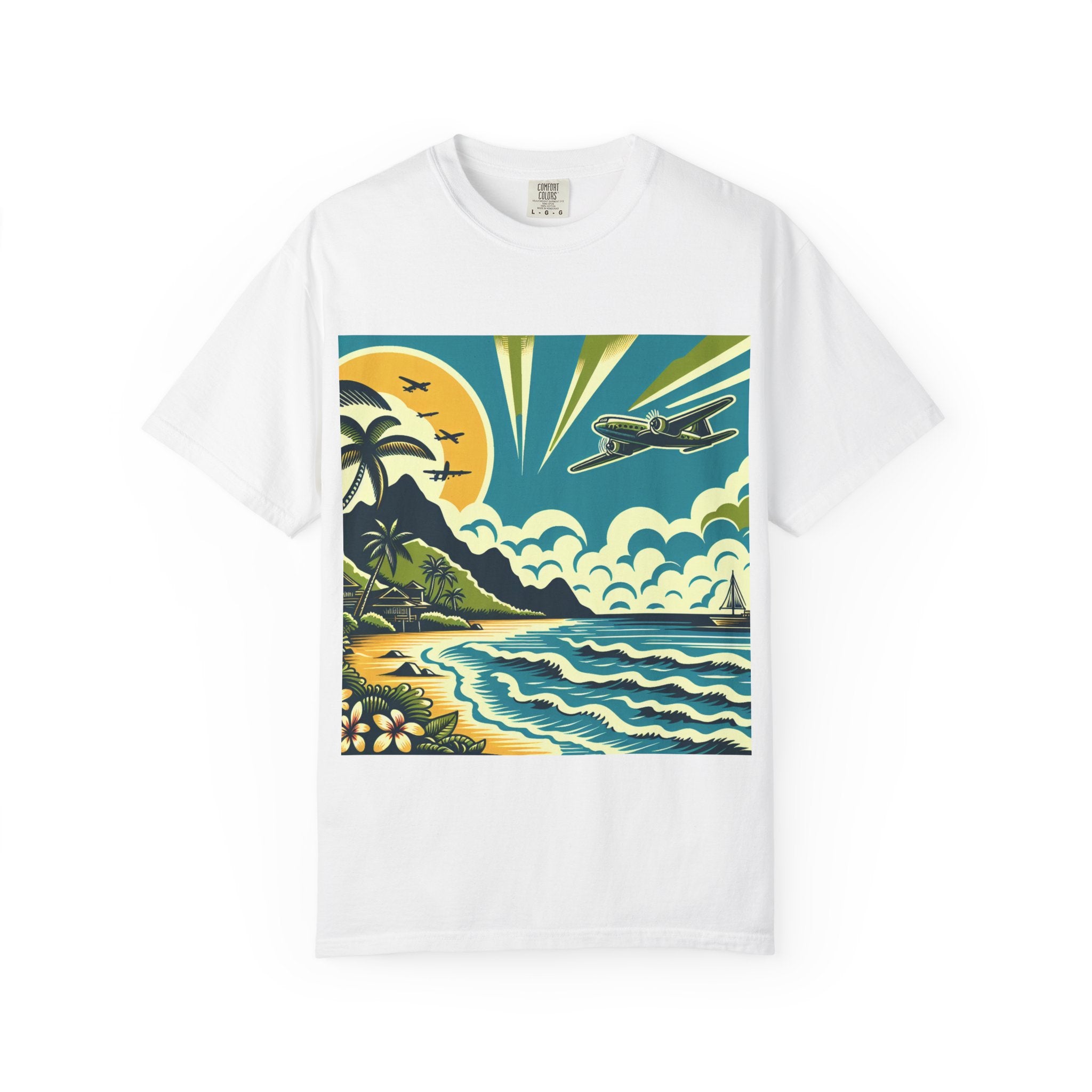 Tropical Adventure Tee, Coastal Vibes T-Shirt, Vacation Shirt, Summer Essentials, Travel Gift, Beachwear