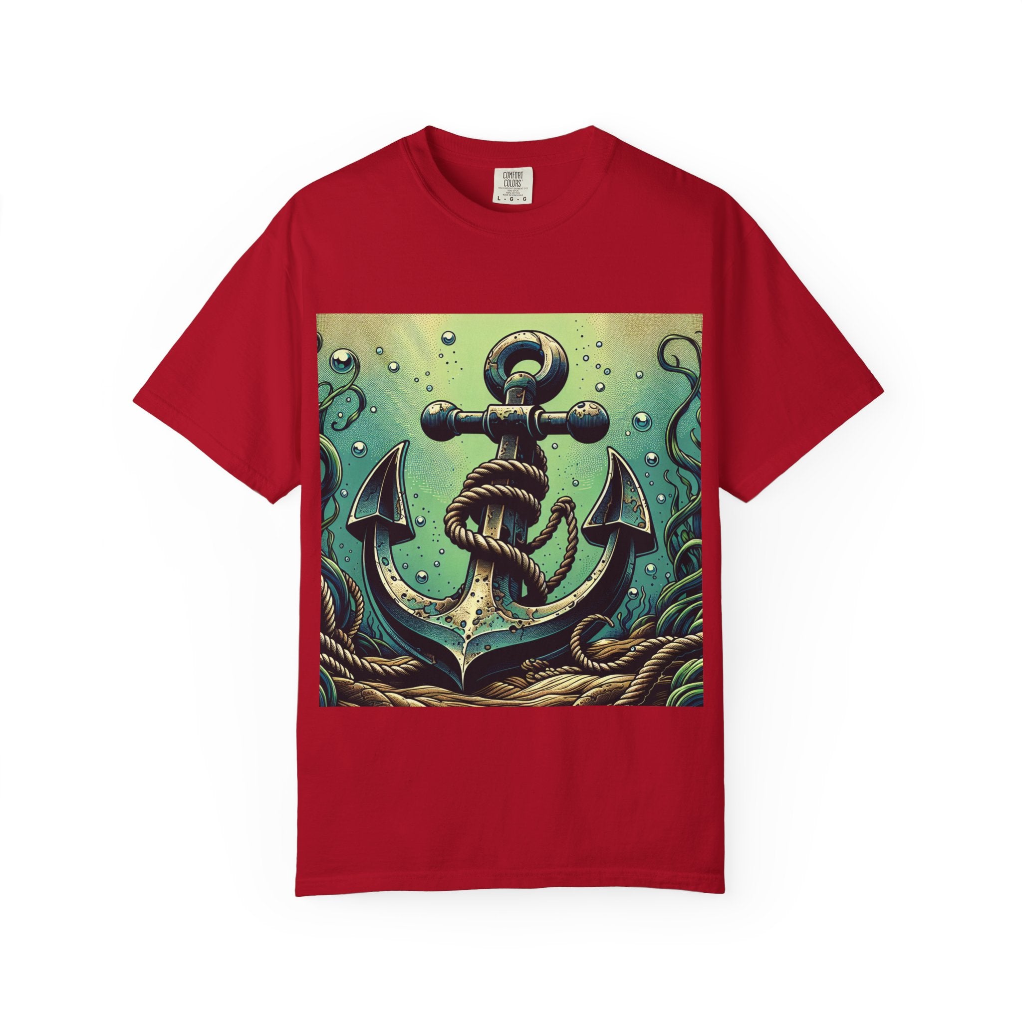 Anchor Design Unisex T-Shirt, Nautical Tee, Gift for Sailors, Summer Wear, Beach Vibes, Ocean Lover Apparel