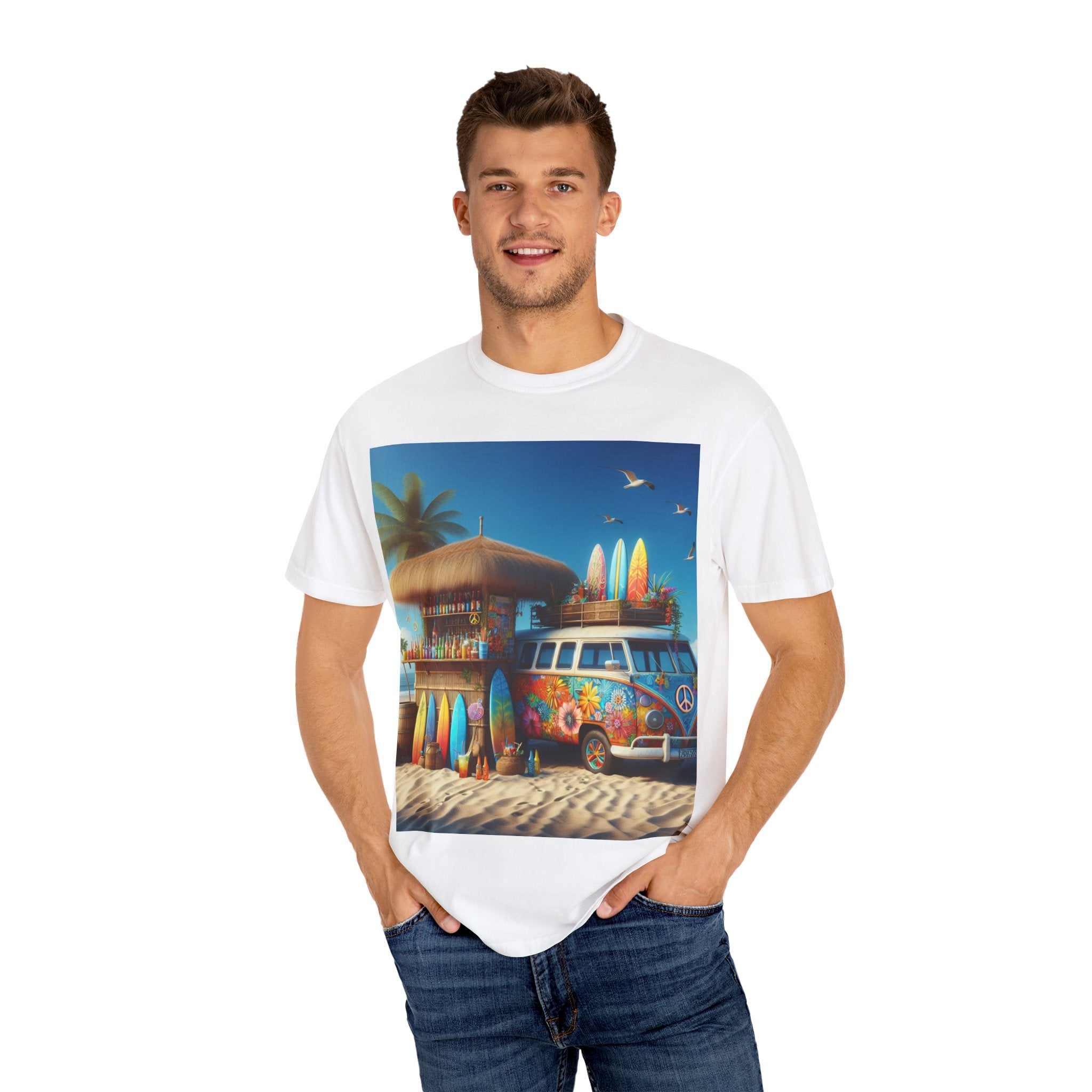 Beach Vibes Unisex T-Shirt, Surfing Fashion, Summer Outfit, Gift for Beach Lovers, Casual Tee