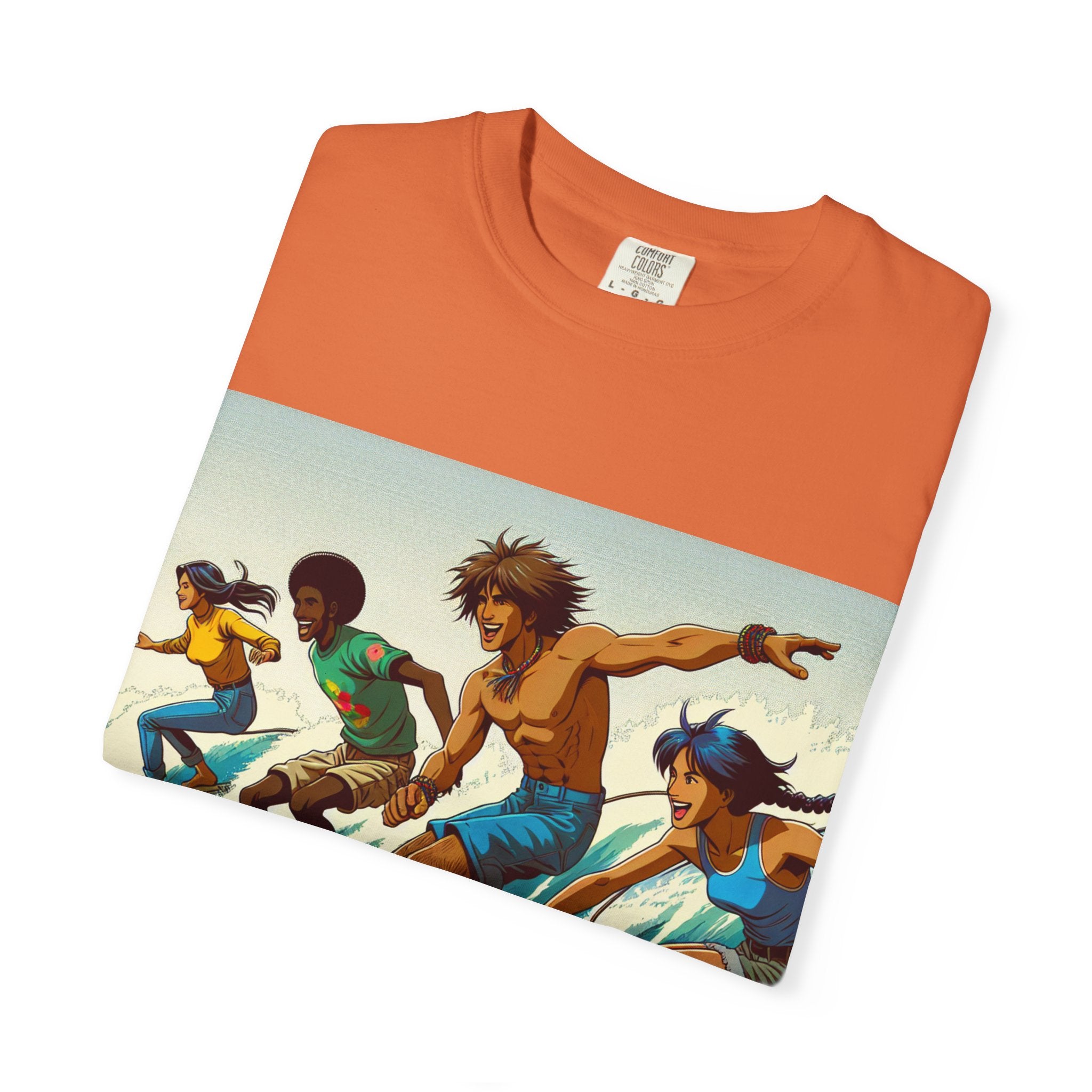 Surfing Vibes Unisex T-shirt, Beachwear, Summer Apparel, Surfing Gift, Casual Tee