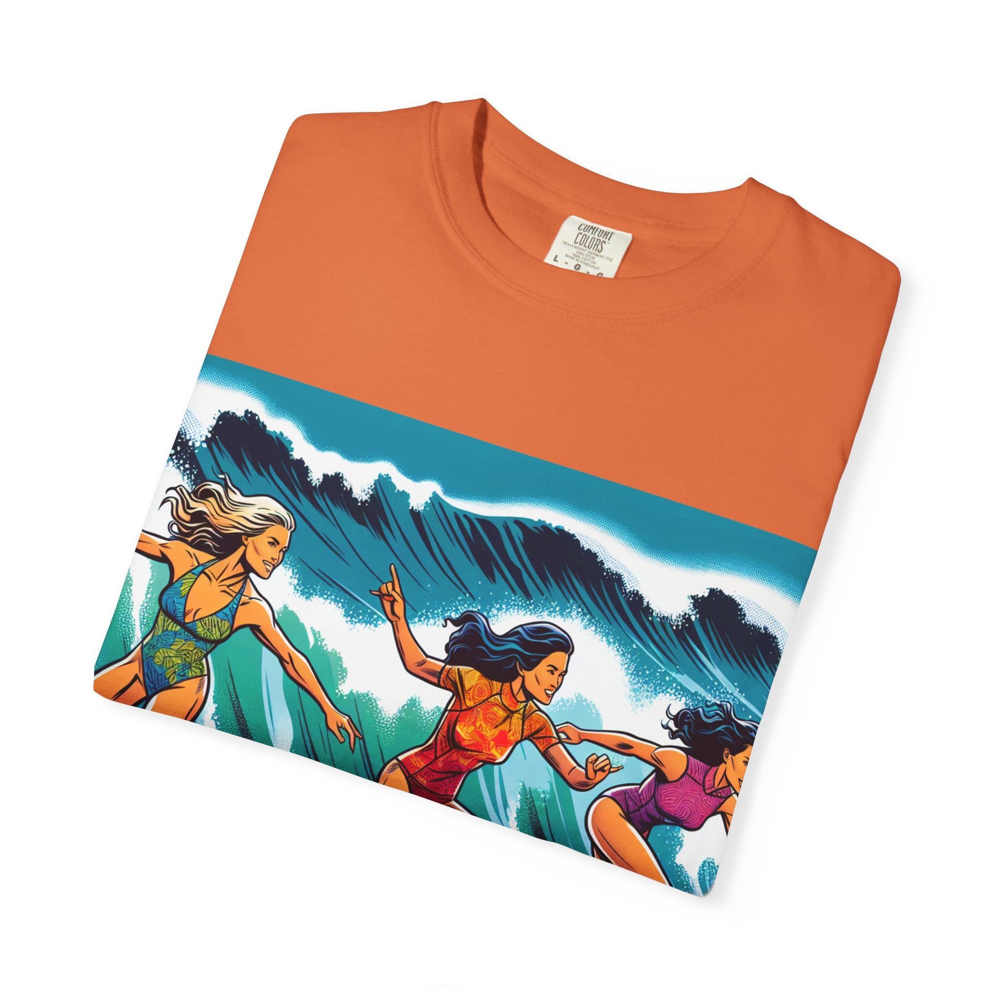 Surfing Sisterhood T-Shirt - Beach Vibes, Summer Style, Gift for Surfers, Casual Wear, Unisex Tee, Ocean Lovers Tee