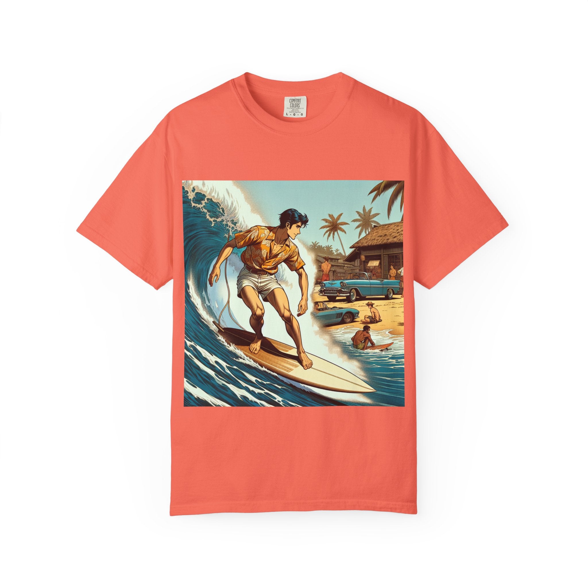 Surfing Vibes T-Shirt for Beach Lovers, Summer Apparel, Unisex Graphic Tee, Vacation Clothing, Casual Wear, Gifts for Surfers