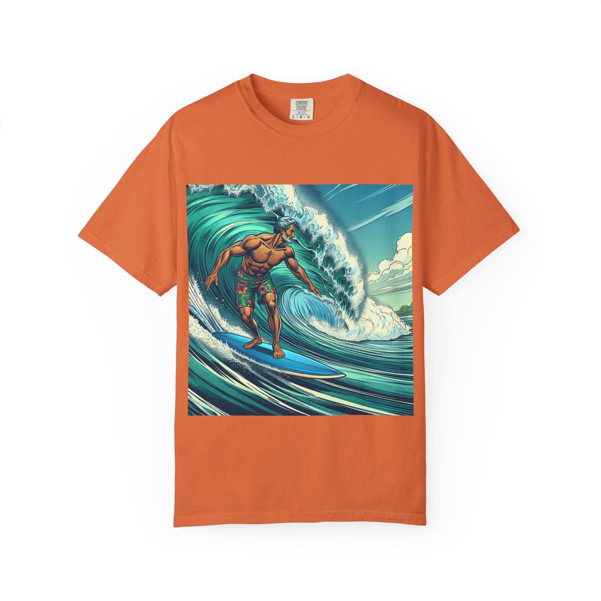 Surf Vibe Unisex Garment-Dyed T-shirt, Beach Apparel, Casual Wear, Summer Gift, Outdoor Fun, Surfing Enthusiast
