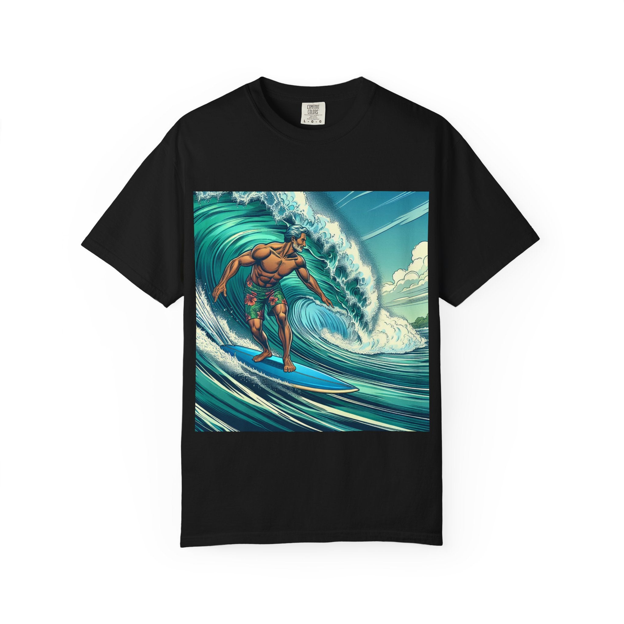 Surf Vibe Unisex Garment-Dyed T-shirt, Beach Apparel, Casual Wear, Summer Gift, Outdoor Fun, Surfing Enthusiast