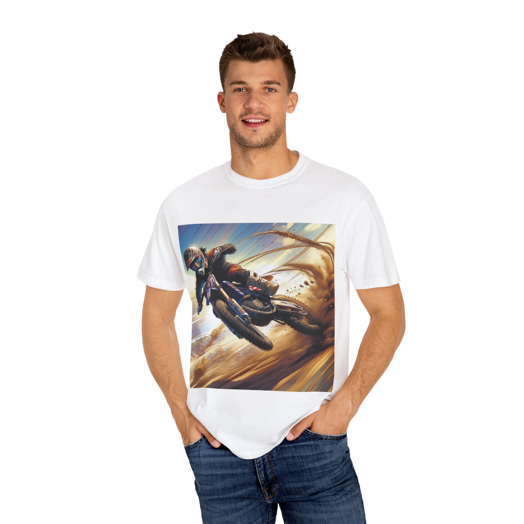 Rider's Adventure T-shirt – Unisex Motorcycle Graphic Tee for Bikers, Gift for Riders, Casual Wear, Outdoor Activity, Birthday Gift
