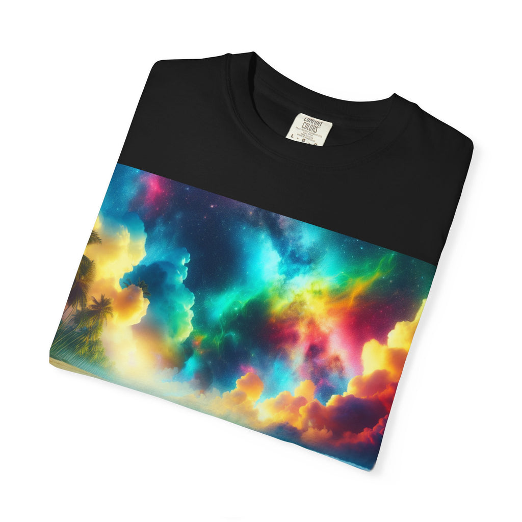 Colorful Turtle Surfing T-Shirt for Beach Lovers, Unisex Tee, Vacation Apparel, Ocean Theme, Summer Gift