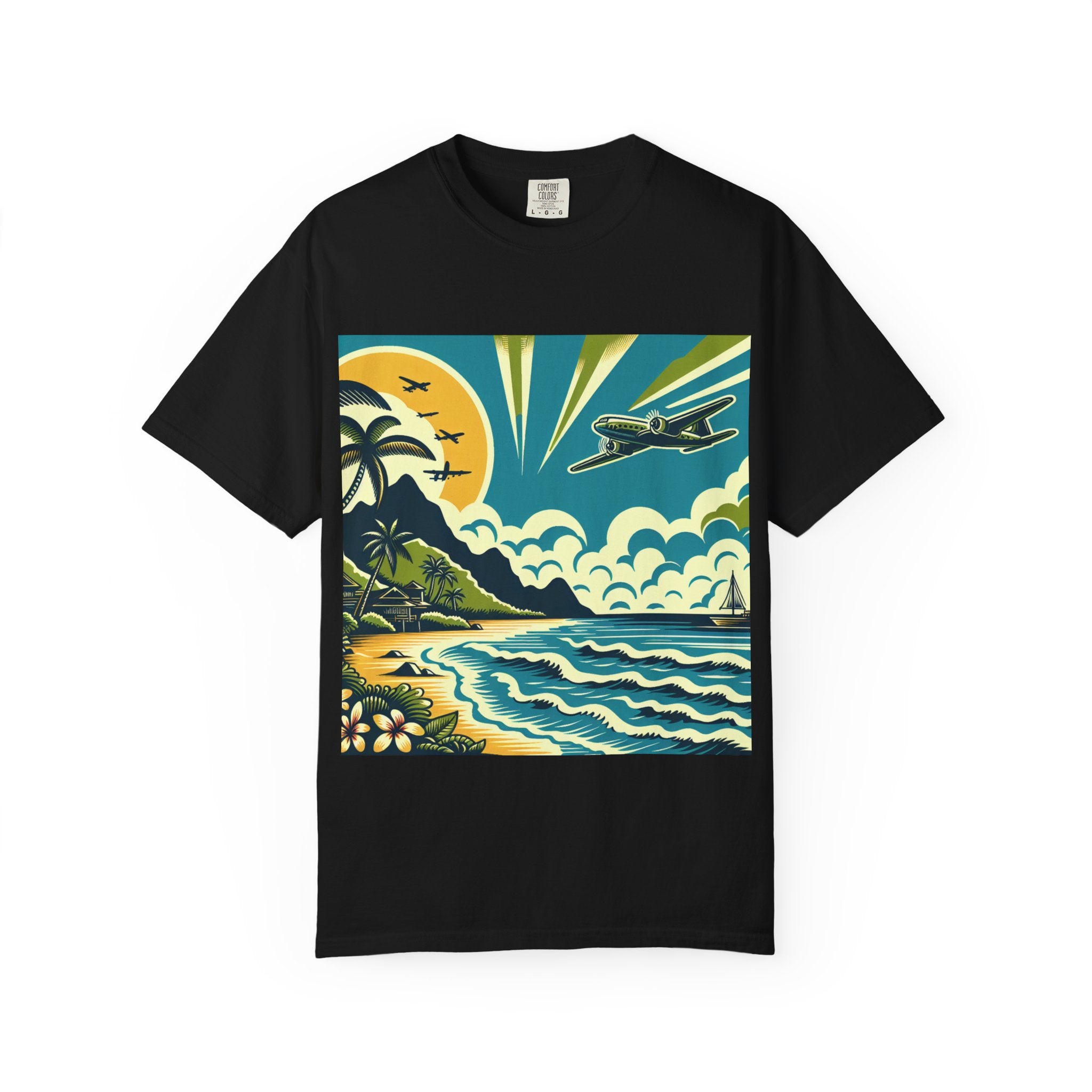 Tropical Adventure Tee, Coastal Vibes T-Shirt, Vacation Shirt, Summer Essentials, Travel Gift, Beachwear