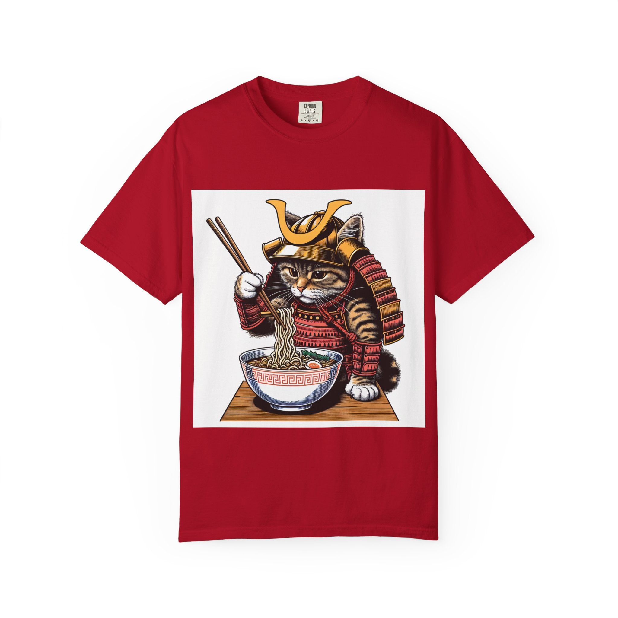 Samurai Cat T-Shirt | Cute Kitten Shirt, Animal Lover Gift, Pet Enthusiast Tee, Unique Graphic Top, Fun Conversation Starter