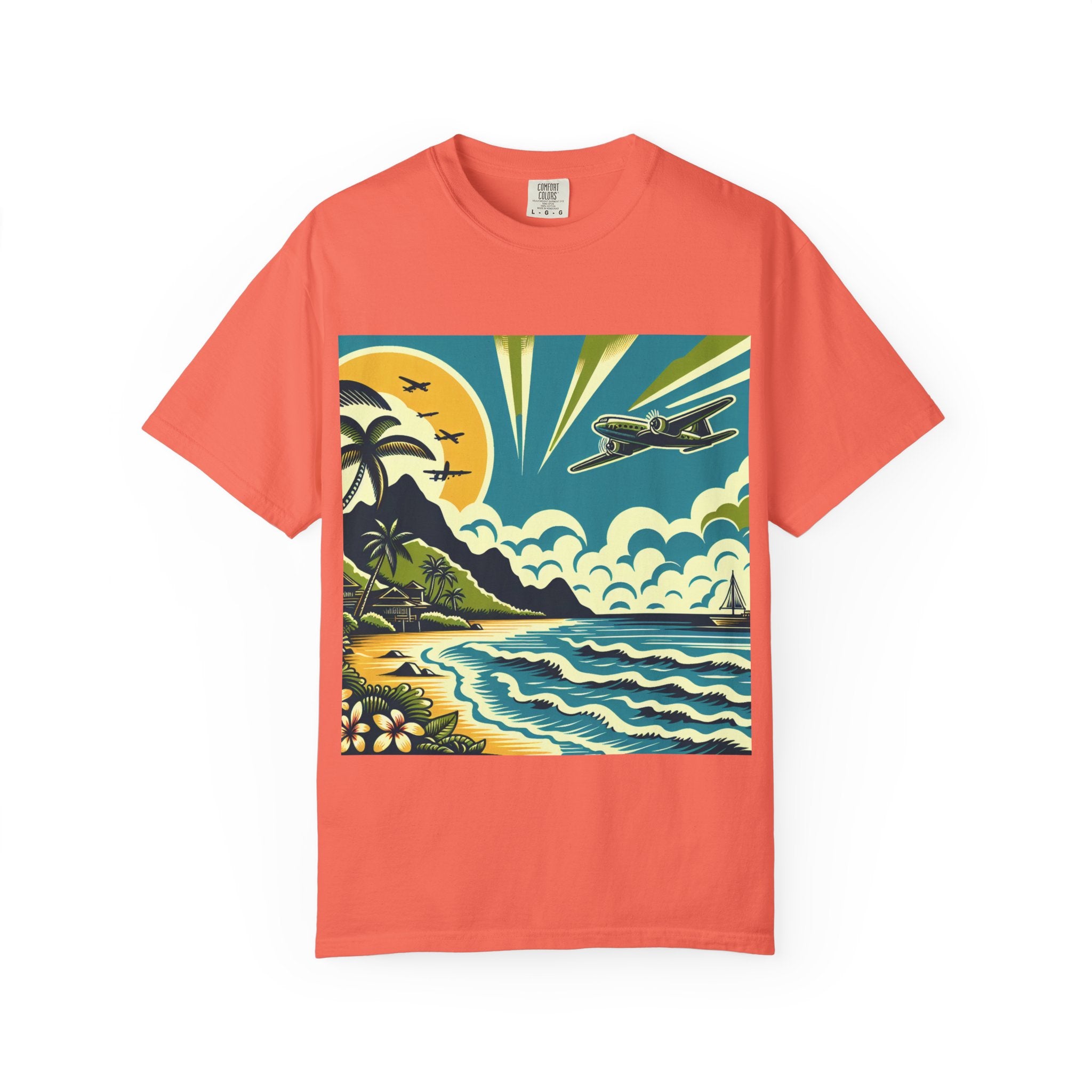 Tropical Adventure Tee, Coastal Vibes T-Shirt, Vacation Shirt, Summer Essentials, Travel Gift, Beachwear