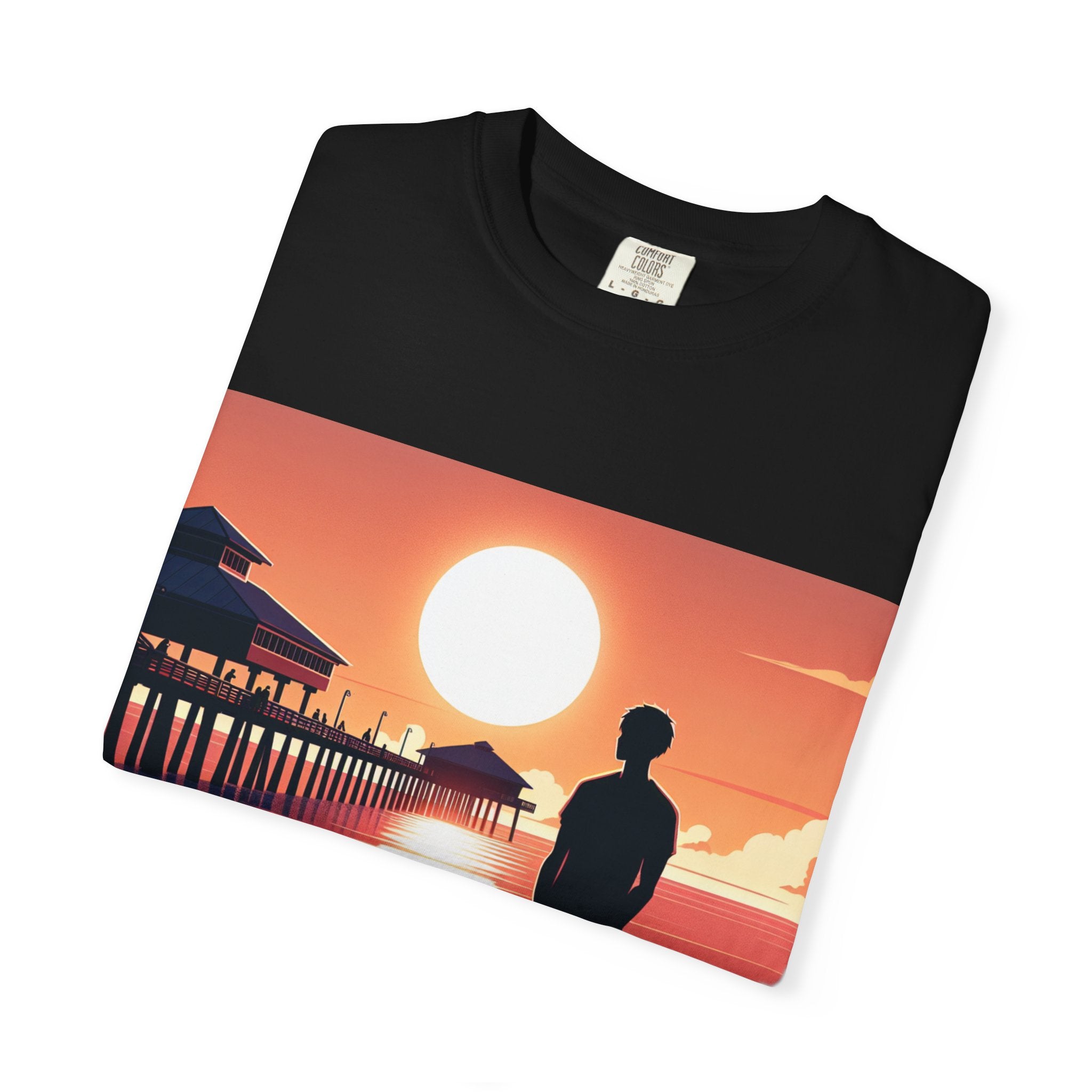 Sunset Vibes Unisex T-shirt | Nature Lover Gift, Relaxed Fit Tee, Casual Summer Wear, Art-Inspired Apparel, Travel T-shirt