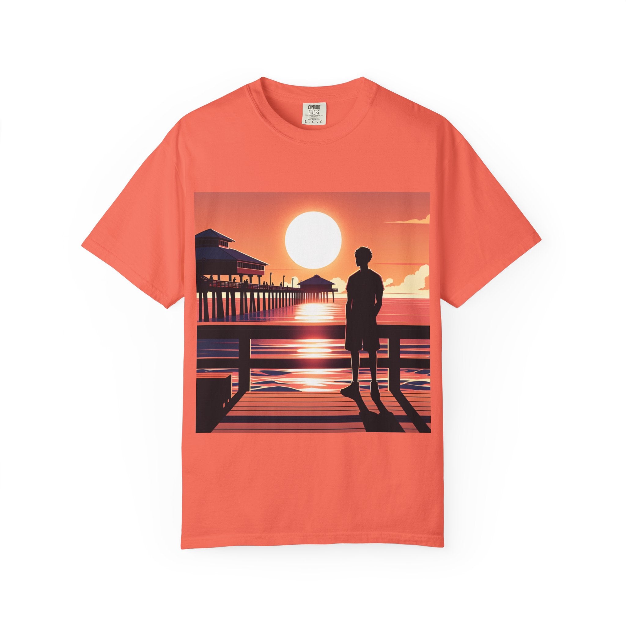Sunset Vibes Unisex T-shirt | Nature Lover Gift, Relaxed Fit Tee, Casual Summer Wear, Art-Inspired Apparel, Travel T-shirt