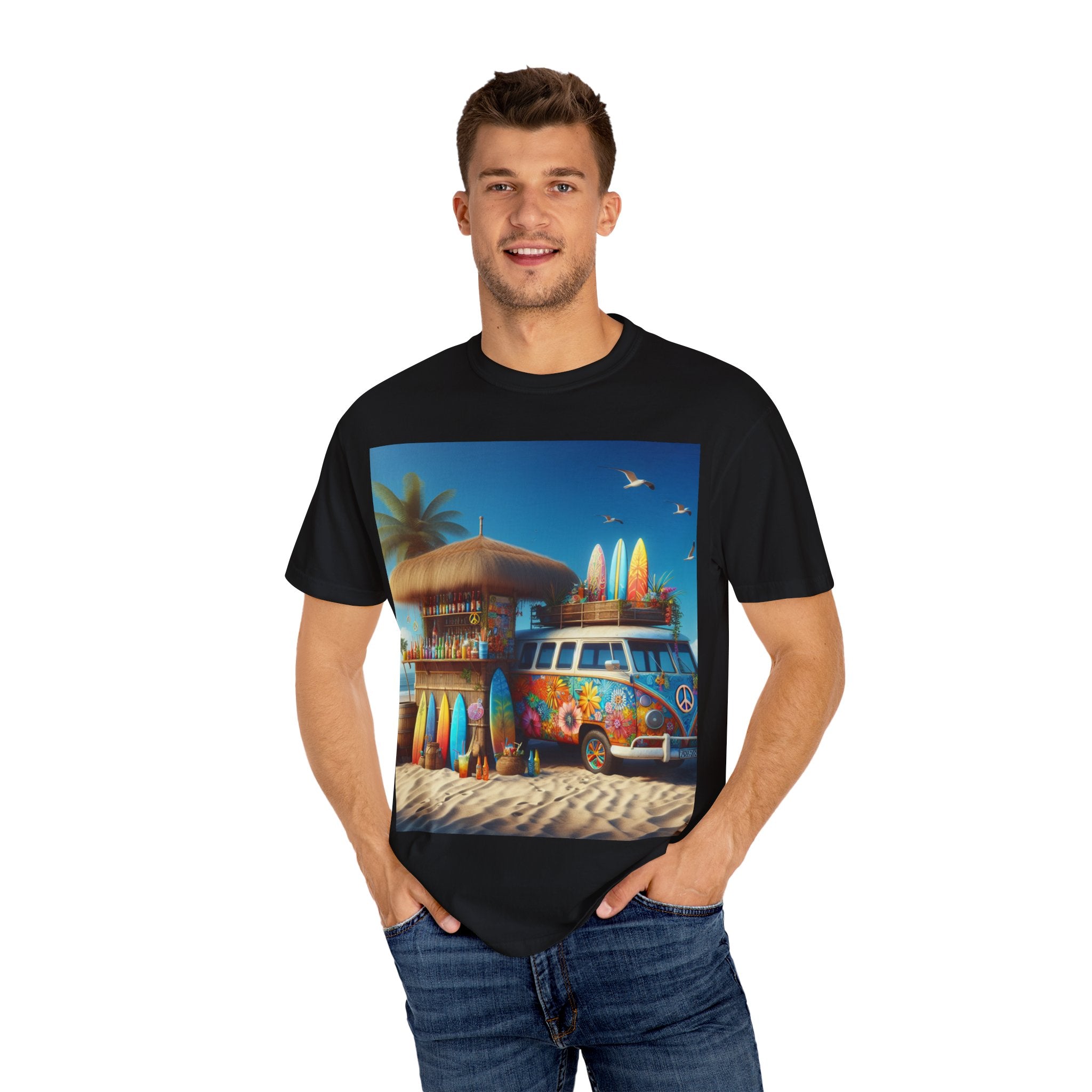 Beach Vibes Unisex T-Shirt, Surfing Fashion, Summer Outfit, Gift for Beach Lovers, Casual Tee