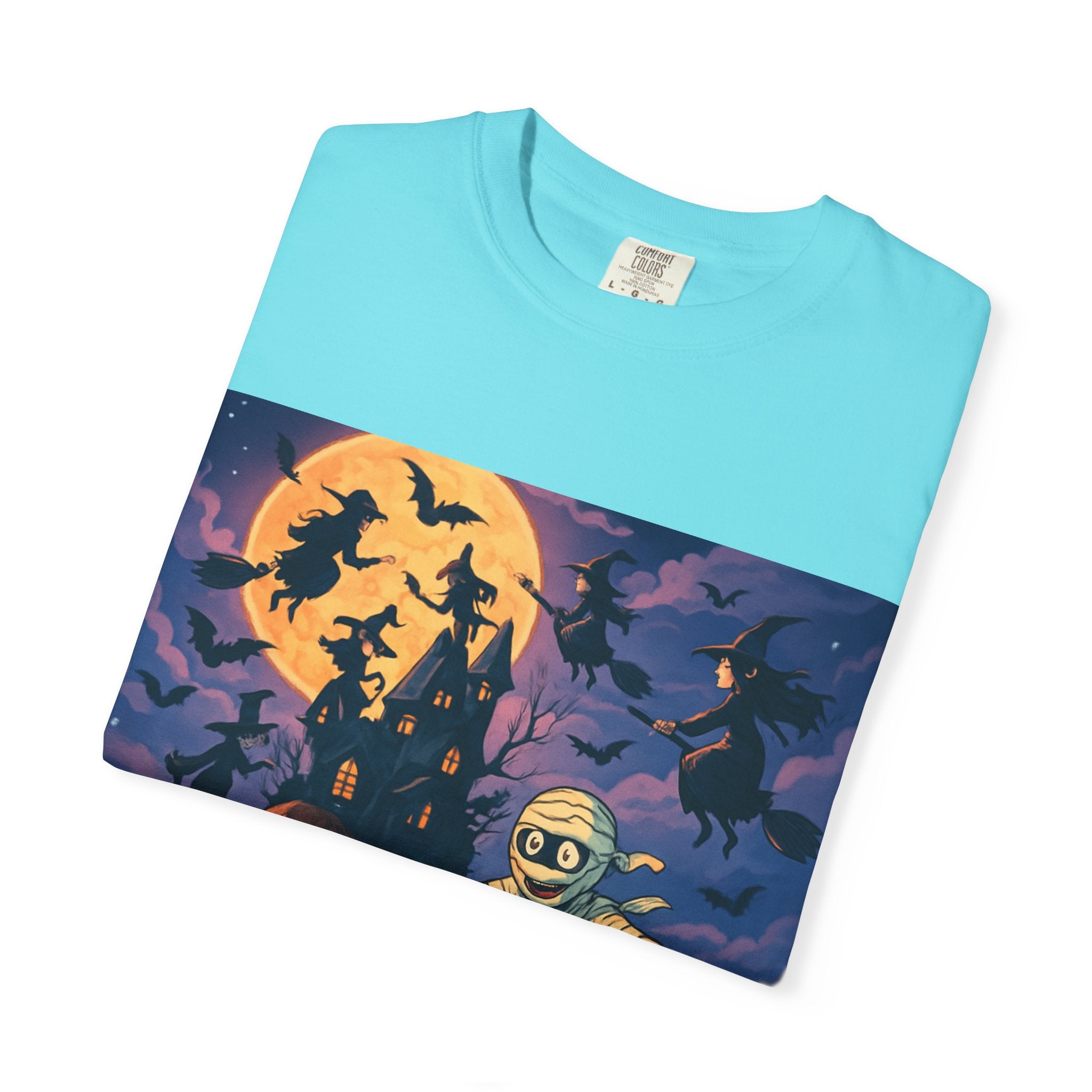 Surfer Moonlight T-Shirt - Garment-Dyed Unisex Tee, Beach Vibes, Summer Essentials, Retro Art, Gift for Surfers