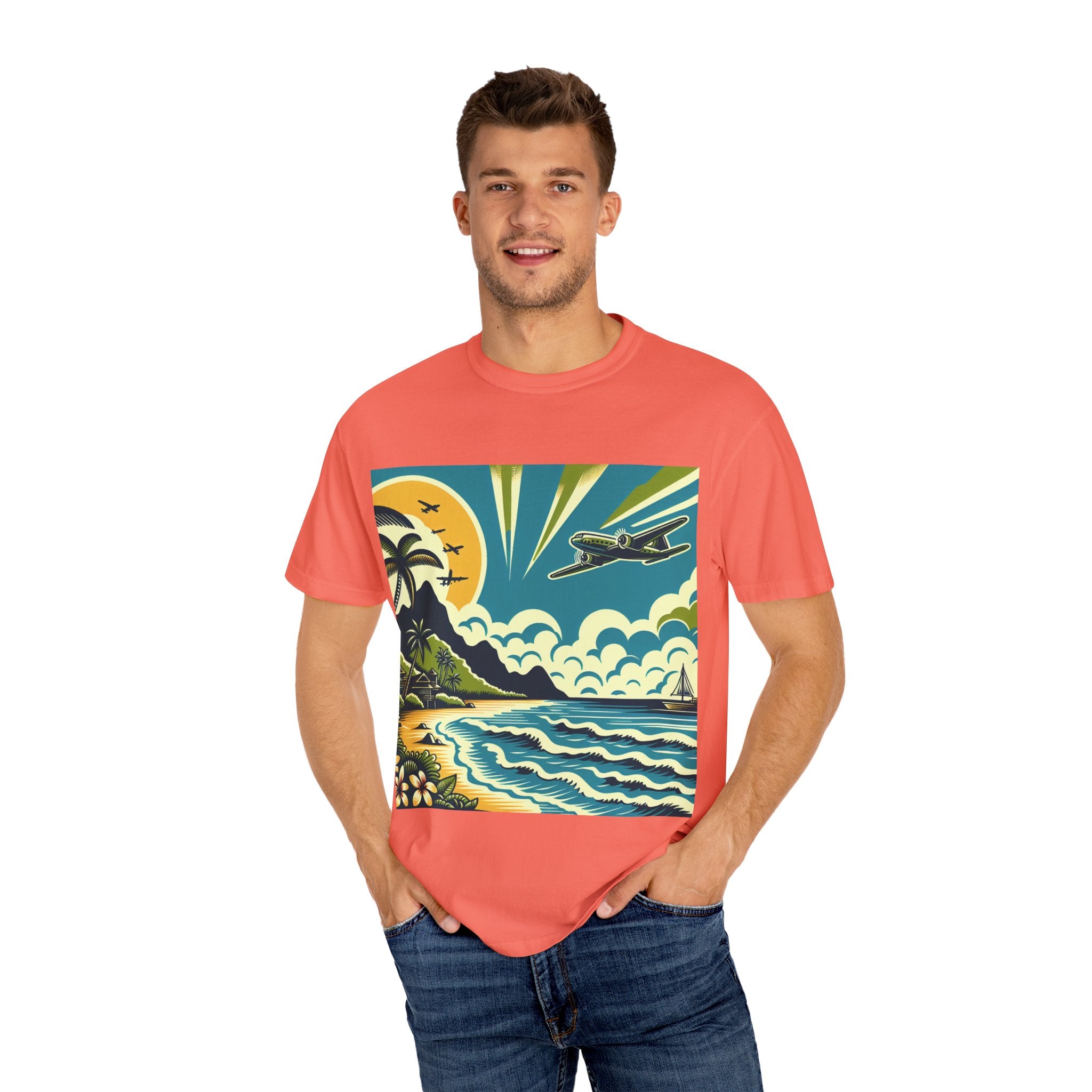 Tropical Adventure Tee, Coastal Vibes T-Shirt, Vacation Shirt, Summer Essentials, Travel Gift, Beachwear