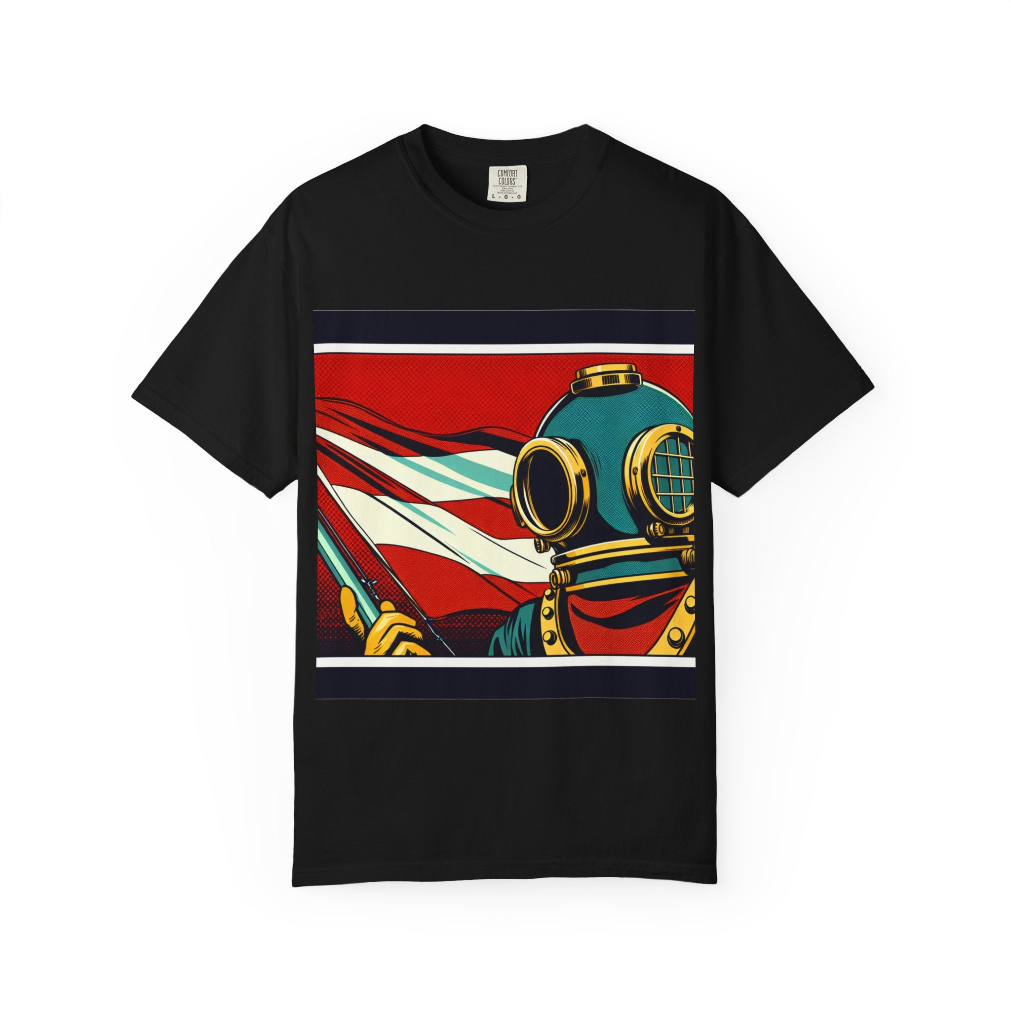Vintage Diver Graphic T-Shirt | Unisex, Casual Wear, Retro Design, Gift For Ocean Lovers, Summer Fashion