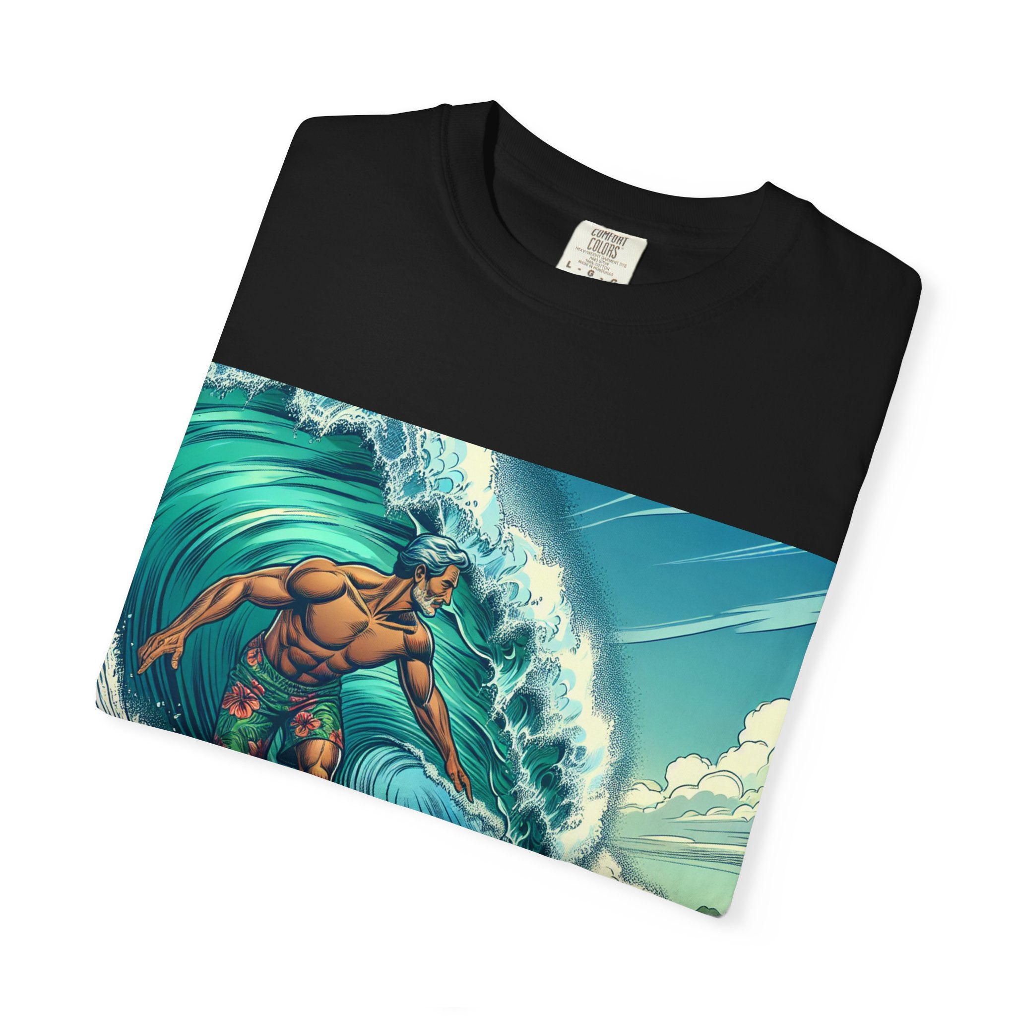Surf Vibe Unisex Garment-Dyed T-shirt, Beach Apparel, Casual Wear, Summer Gift, Outdoor Fun, Surfing Enthusiast