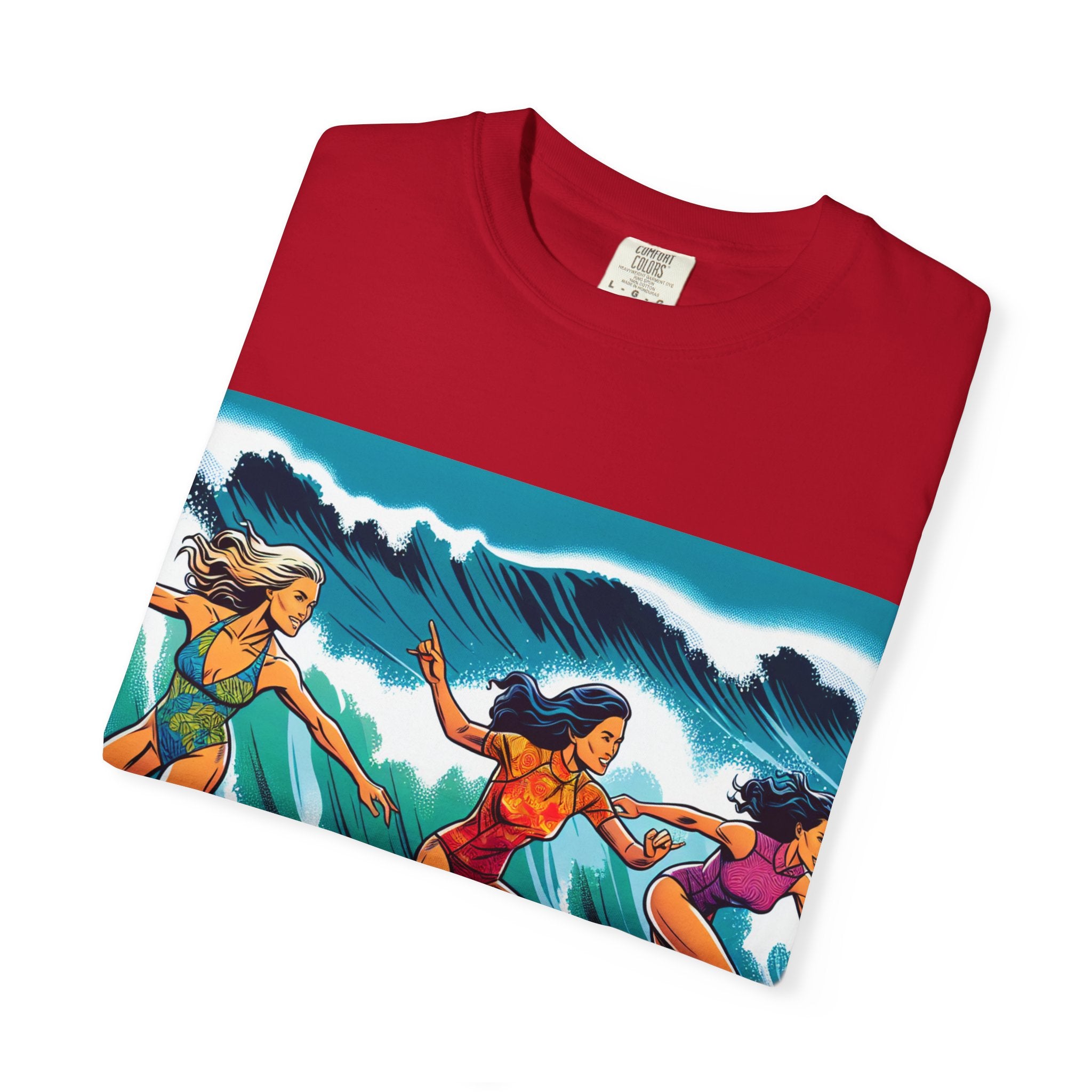 Surfing Sisterhood T-Shirt - Beach Vibes, Summer Style, Gift for Surfers, Casual Wear, Unisex Tee, Ocean Lovers Tee
