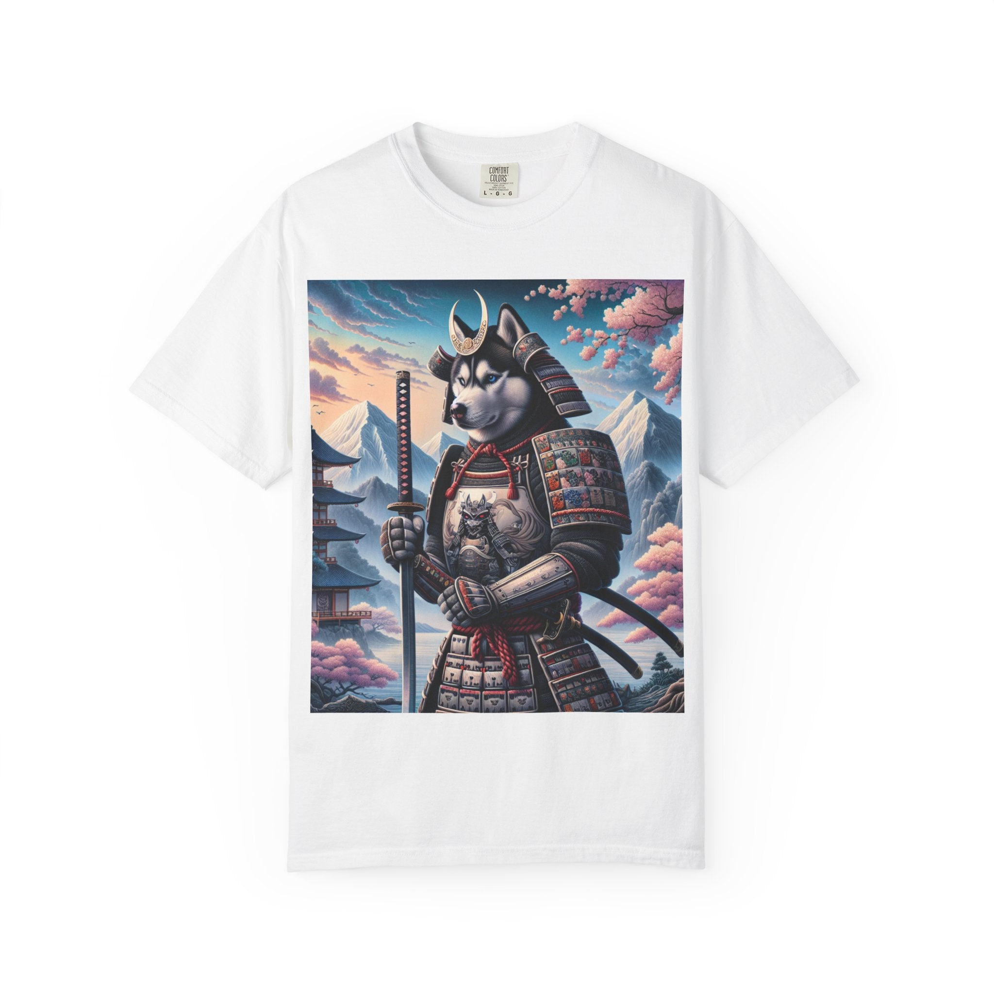 Samurai Cat T-Shirt, Unisex Graphic Tee, Vintage Style Shirt, Fun Casual Wear, Gift for Animal Lovers, Unique Artwork Apparel