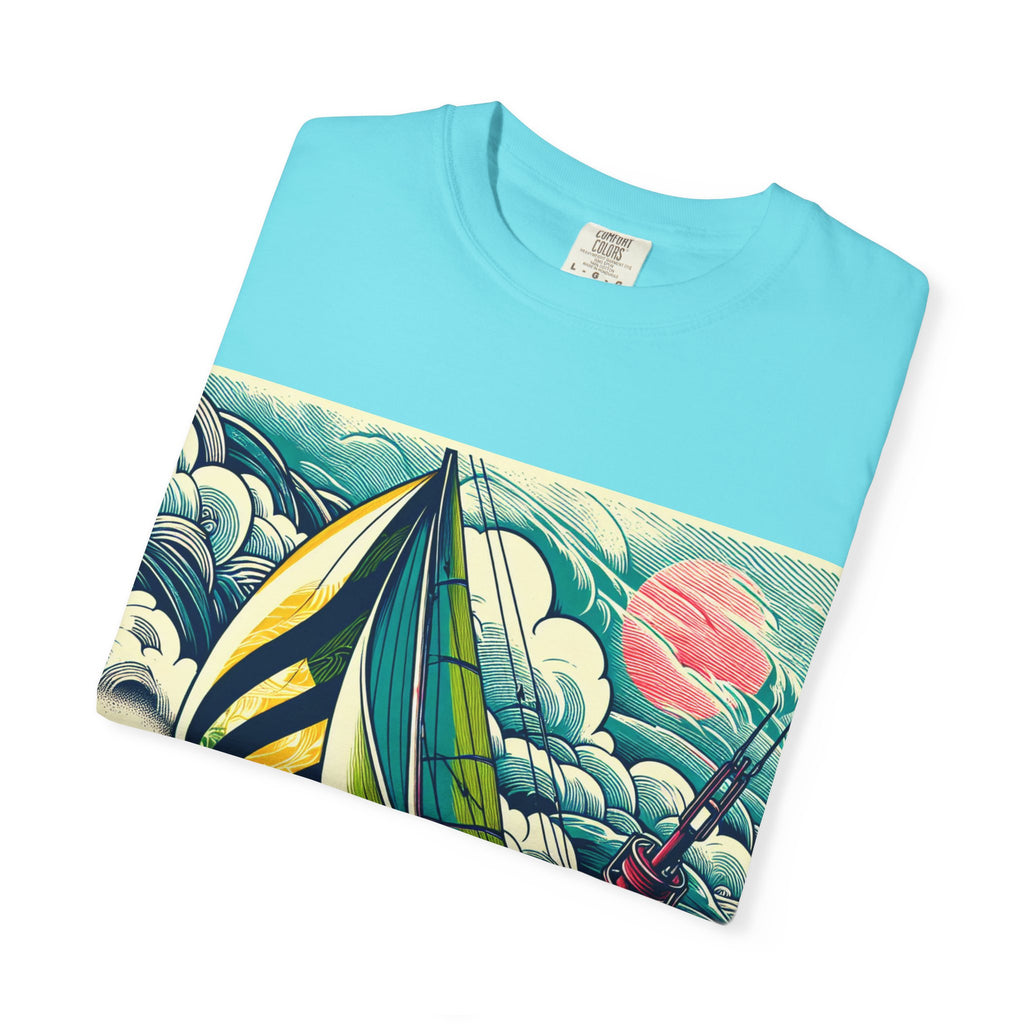 Nautical Adventure T-shirt, Unisex Cotton Tee for Sailors, Beach Lovers, Gift for Boaters, Summer Casual Wear, Ocean-Themed Gift