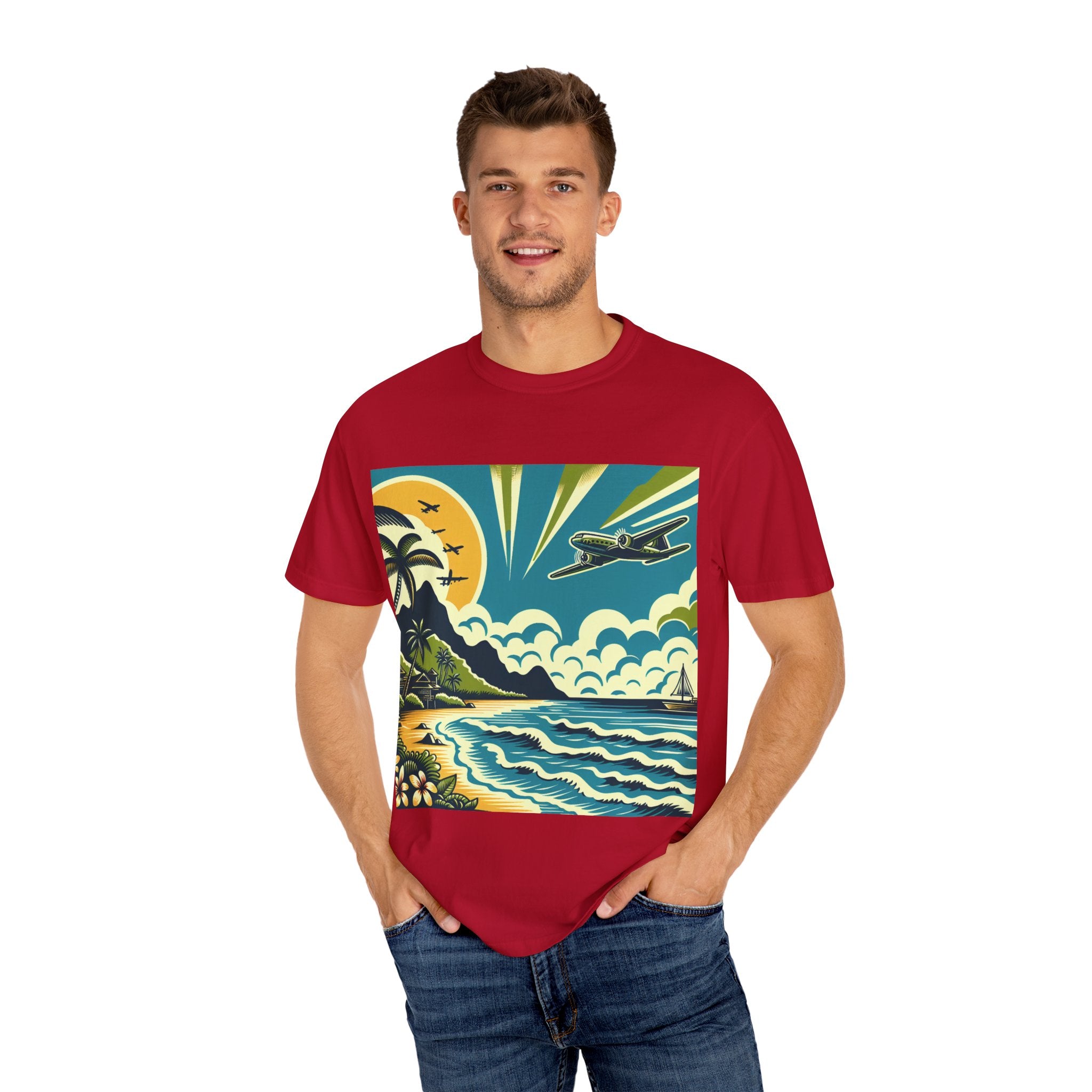 Tropical Adventure Tee, Coastal Vibes T-Shirt, Vacation Shirt, Summer Essentials, Travel Gift, Beachwear