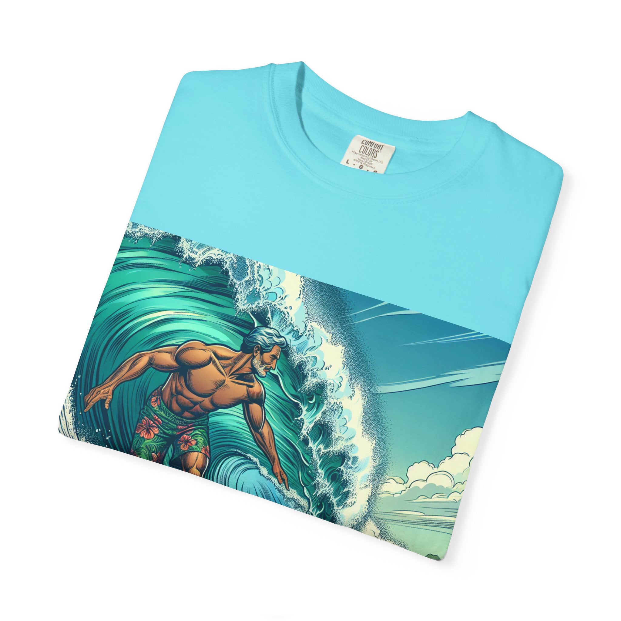 Surf Vibe Unisex Garment-Dyed T-shirt, Beach Apparel, Casual Wear, Summer Gift, Outdoor Fun, Surfing Enthusiast