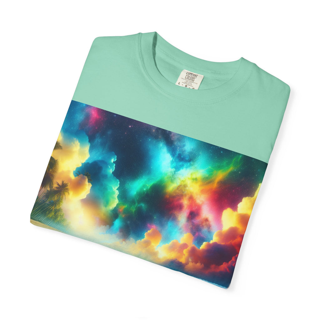 Colorful Turtle Surfing T-Shirt for Beach Lovers, Unisex Tee, Vacation Apparel, Ocean Theme, Summer Gift
