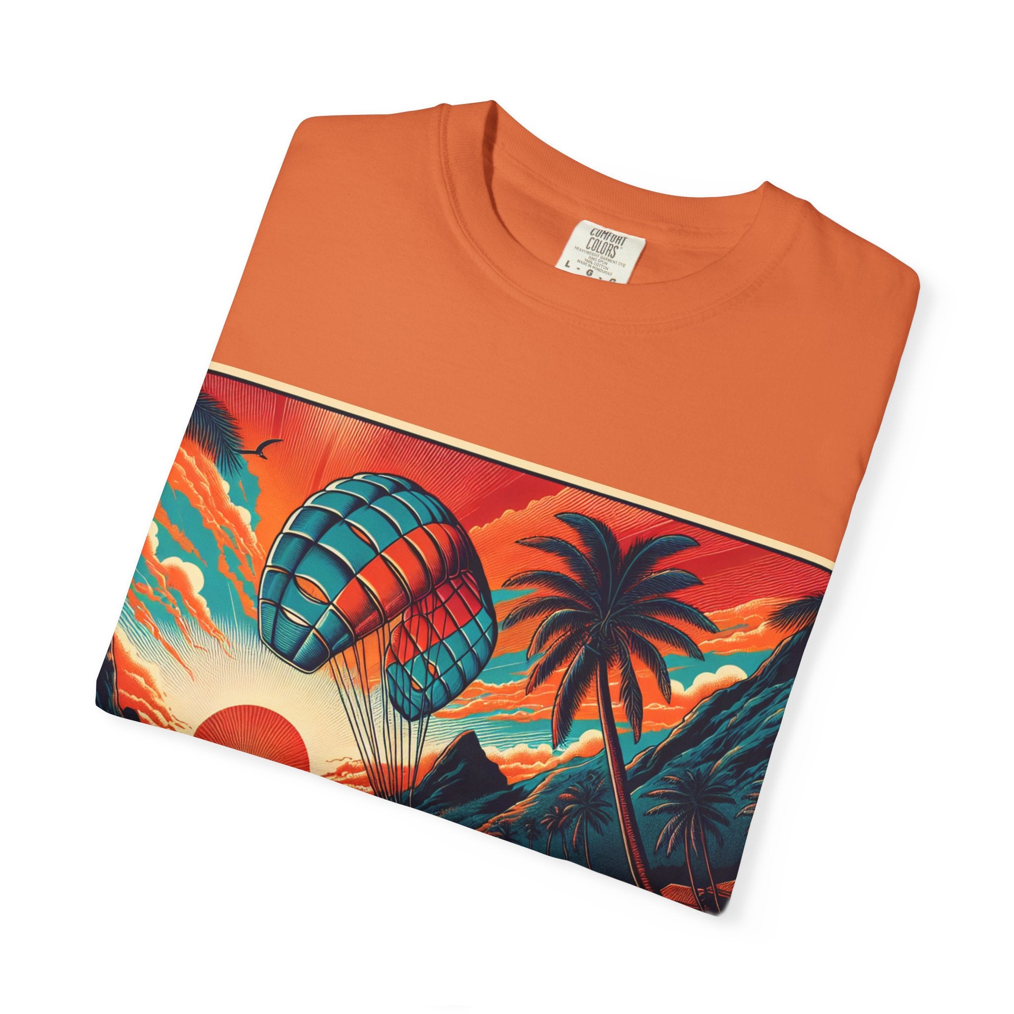 Sunset Paragliding T-Shirt | Beach Vibes Tee, Summer Style Apparel, Gifts for Surfers, Travel Lovers, Adventure Clothing