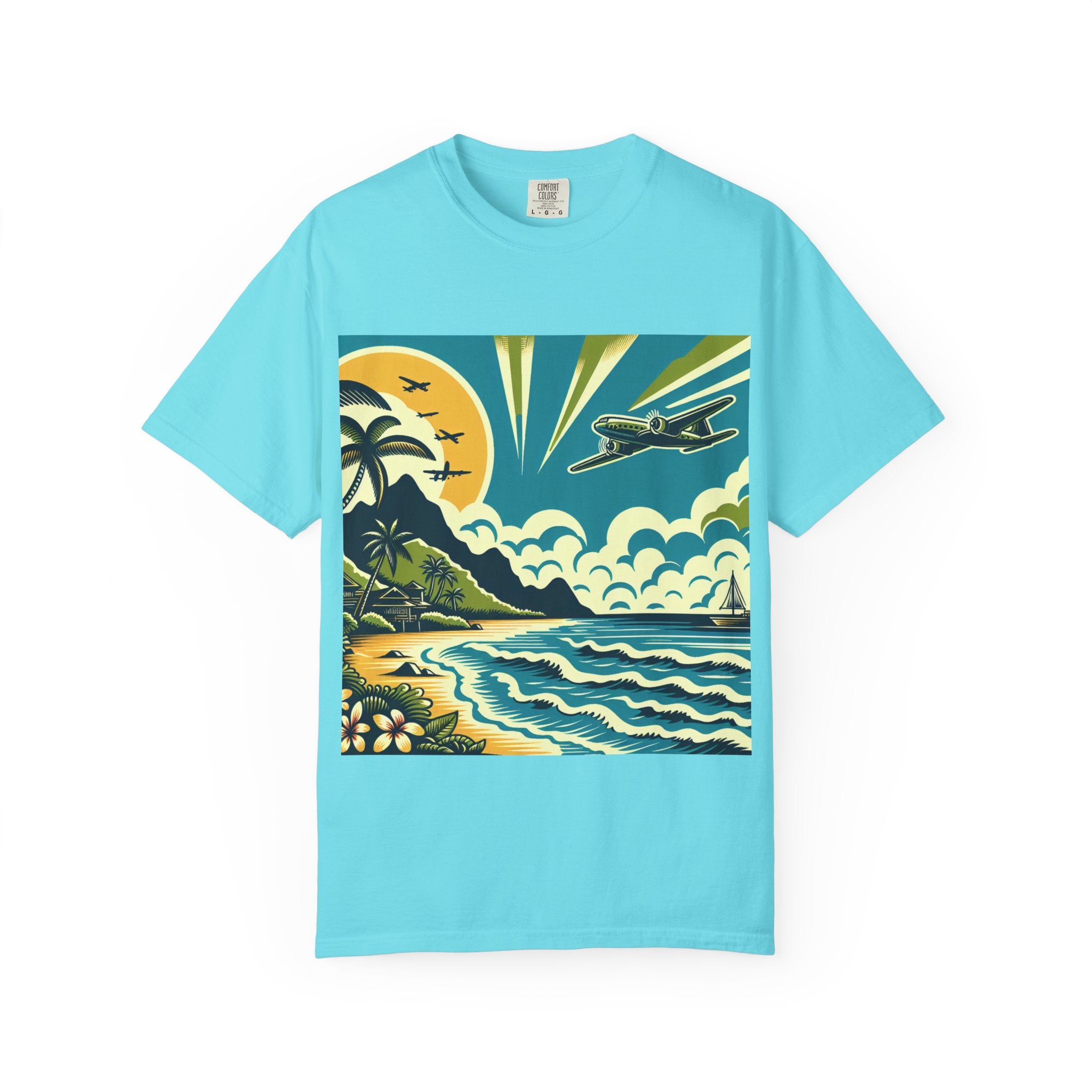 Tropical Adventure Tee, Coastal Vibes T-Shirt, Vacation Shirt, Summer Essentials, Travel Gift, Beachwear