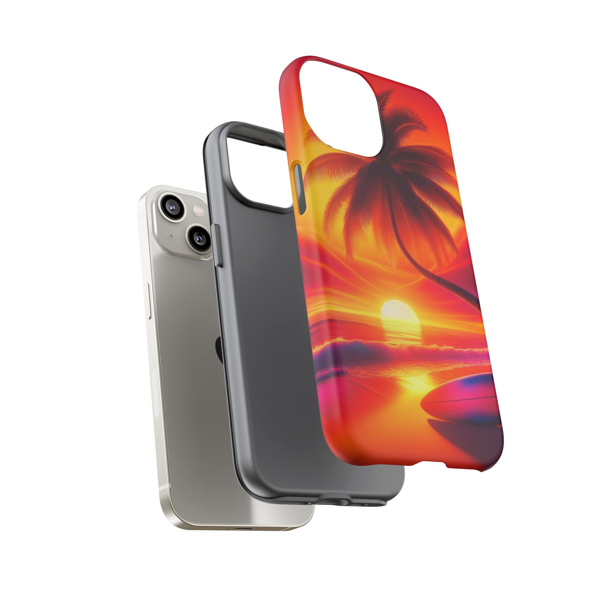 Tropical Phone Case with Sunset and Palm Tree Design | Summer Vibes, Beach Lover's Gift, Vacation Essential, Stylish Protection, [...]