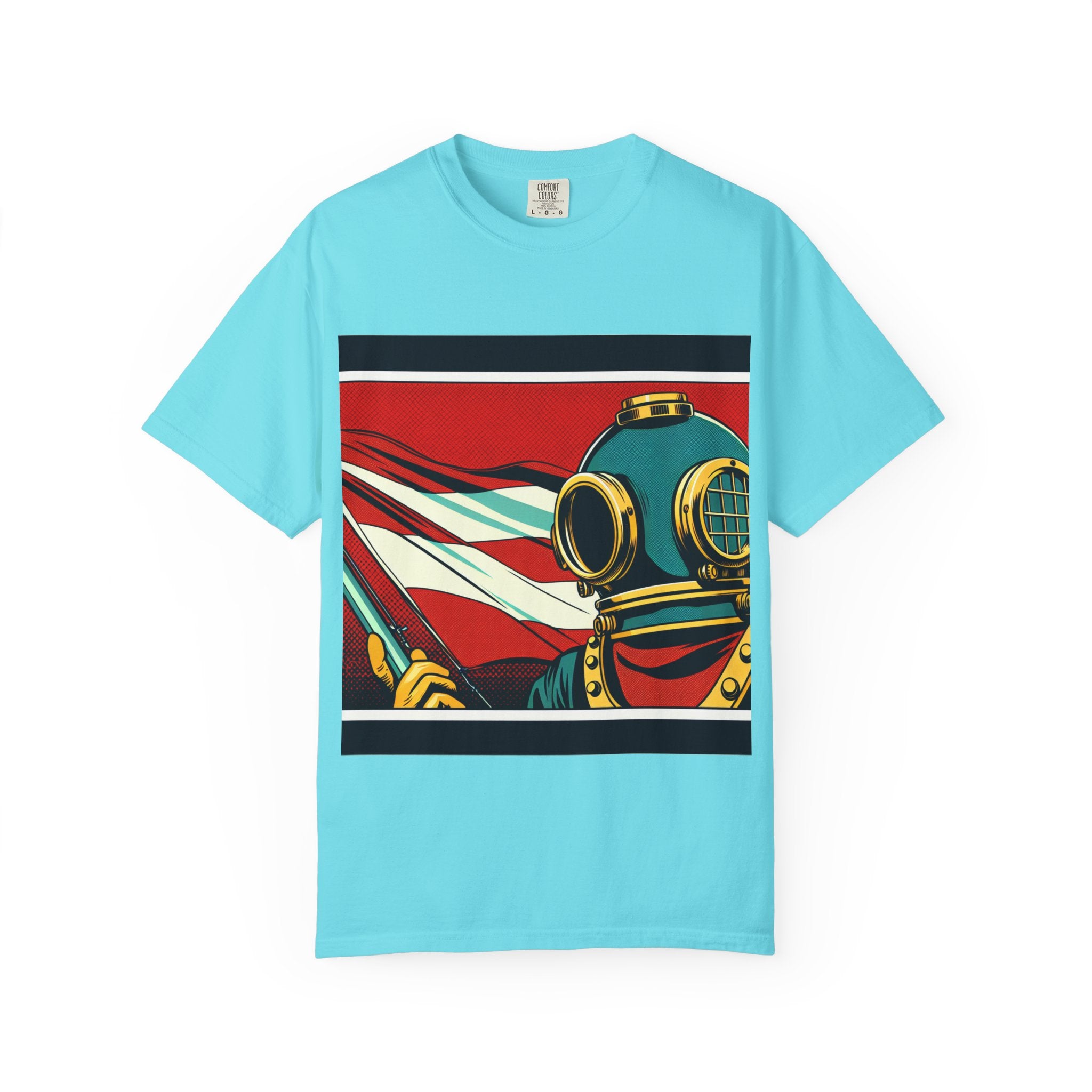 Vintage Diver Graphic T-Shirt | Unisex, Casual Wear, Retro Design, Gift For Ocean Lovers, Summer Fashion