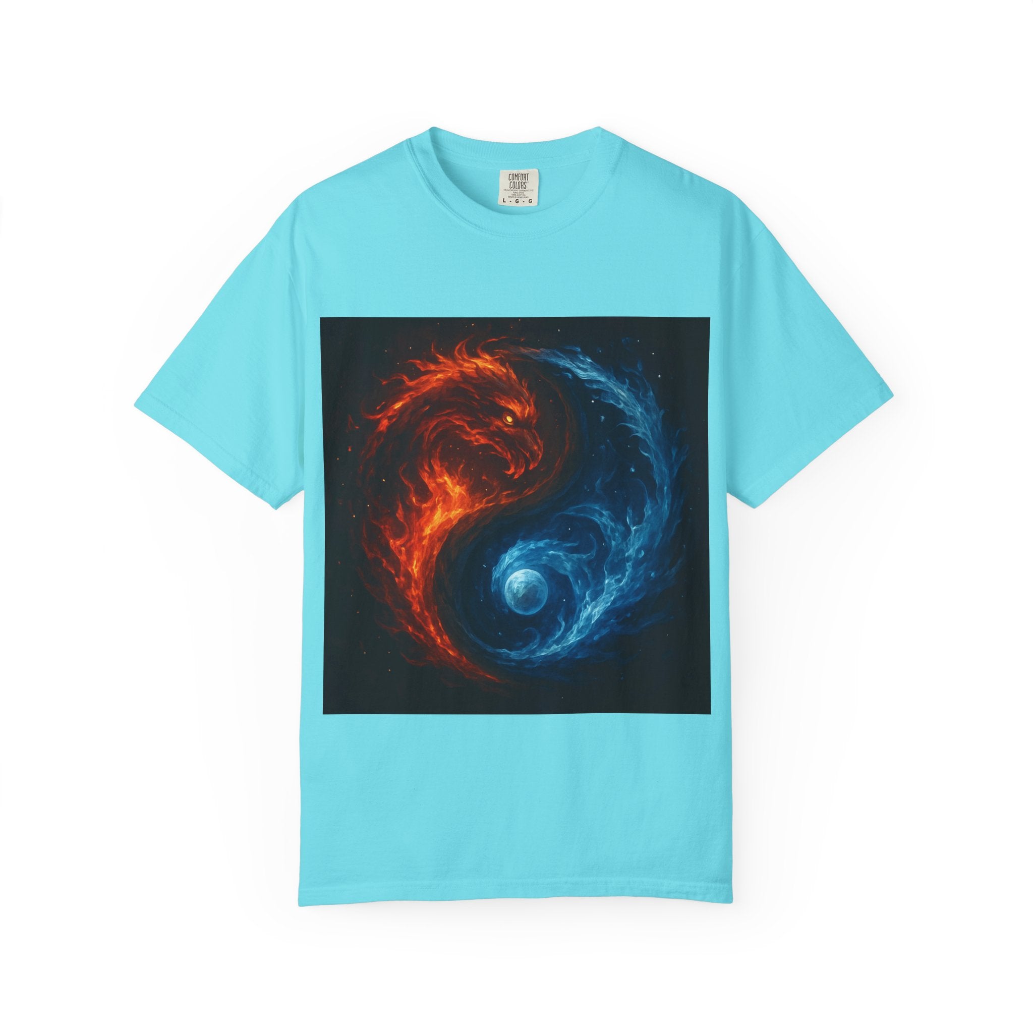 Dynamic Colorful Yin Yang T-Shirt, Unisex Graphic Tee, Meditation Gift, Balance Apparel, Spiritual Wear, Casual Style