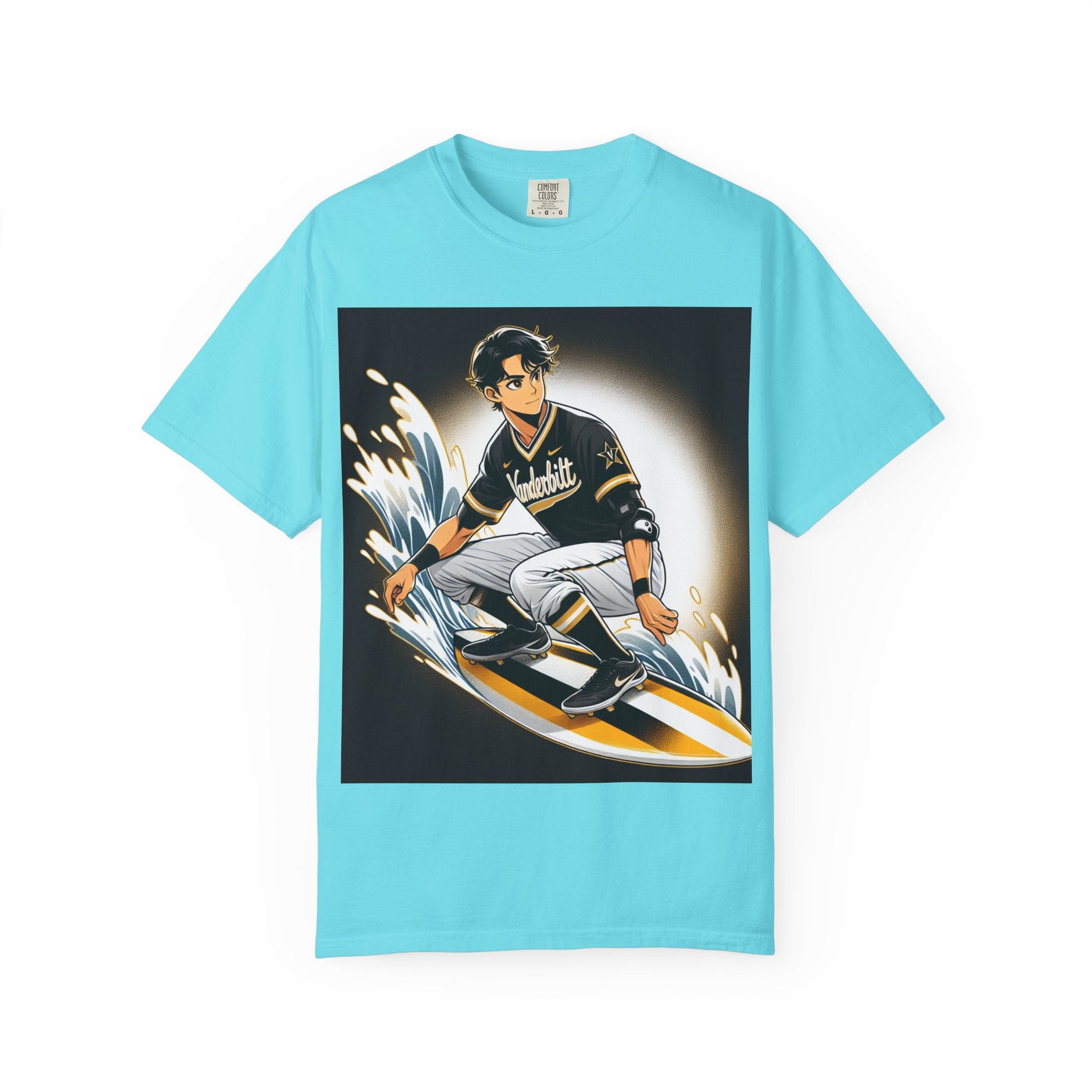 Surf Vibes Garment-Dyed T-Shirt - Stylish Unisex Tee for Beach Lovers, Casual Wear, Gift for Surfers, Summer Essentials, Cool Graphic Tee