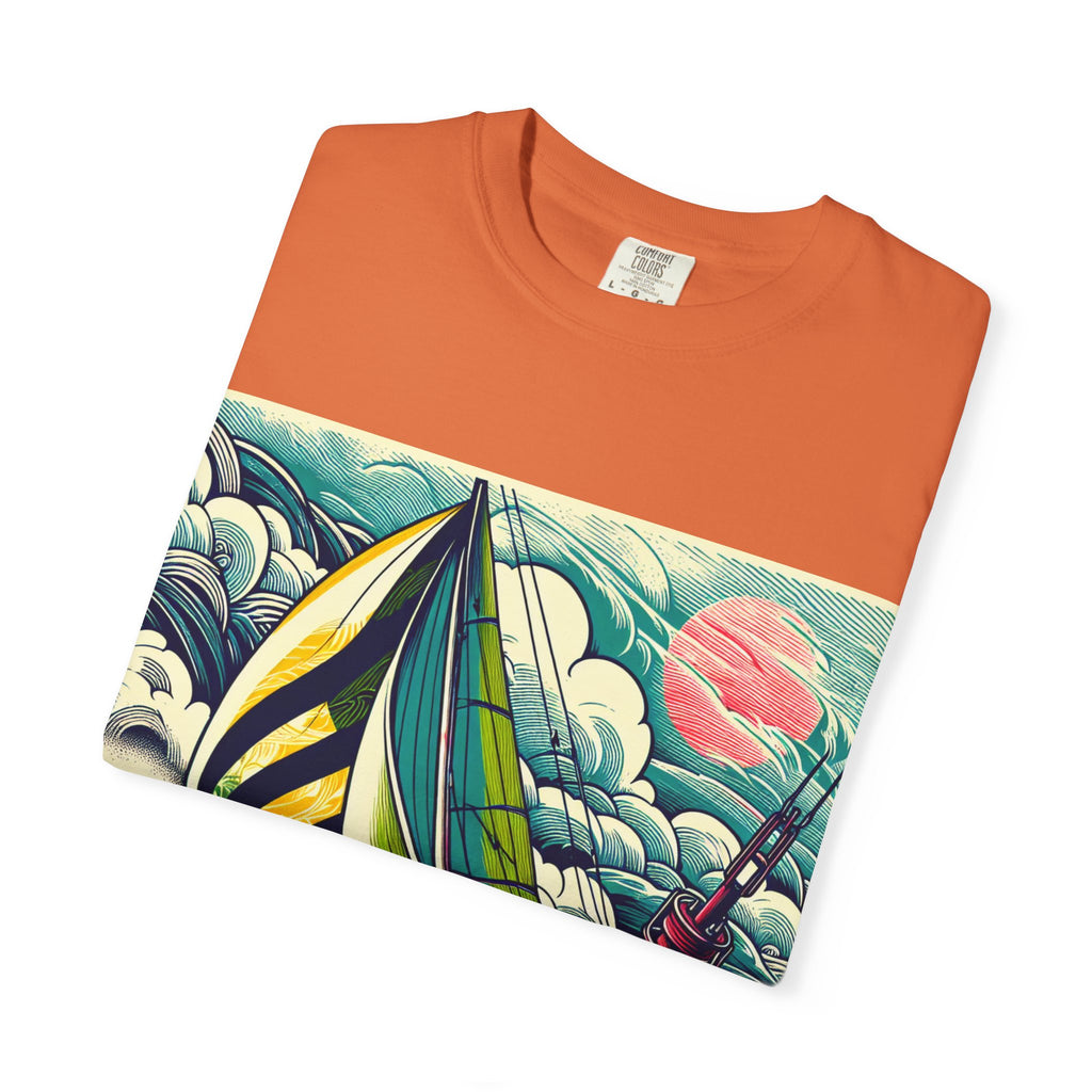 Nautical Adventure T-shirt, Unisex Cotton Tee for Sailors, Beach Lovers, Gift for Boaters, Summer Casual Wear, Ocean-Themed Gift