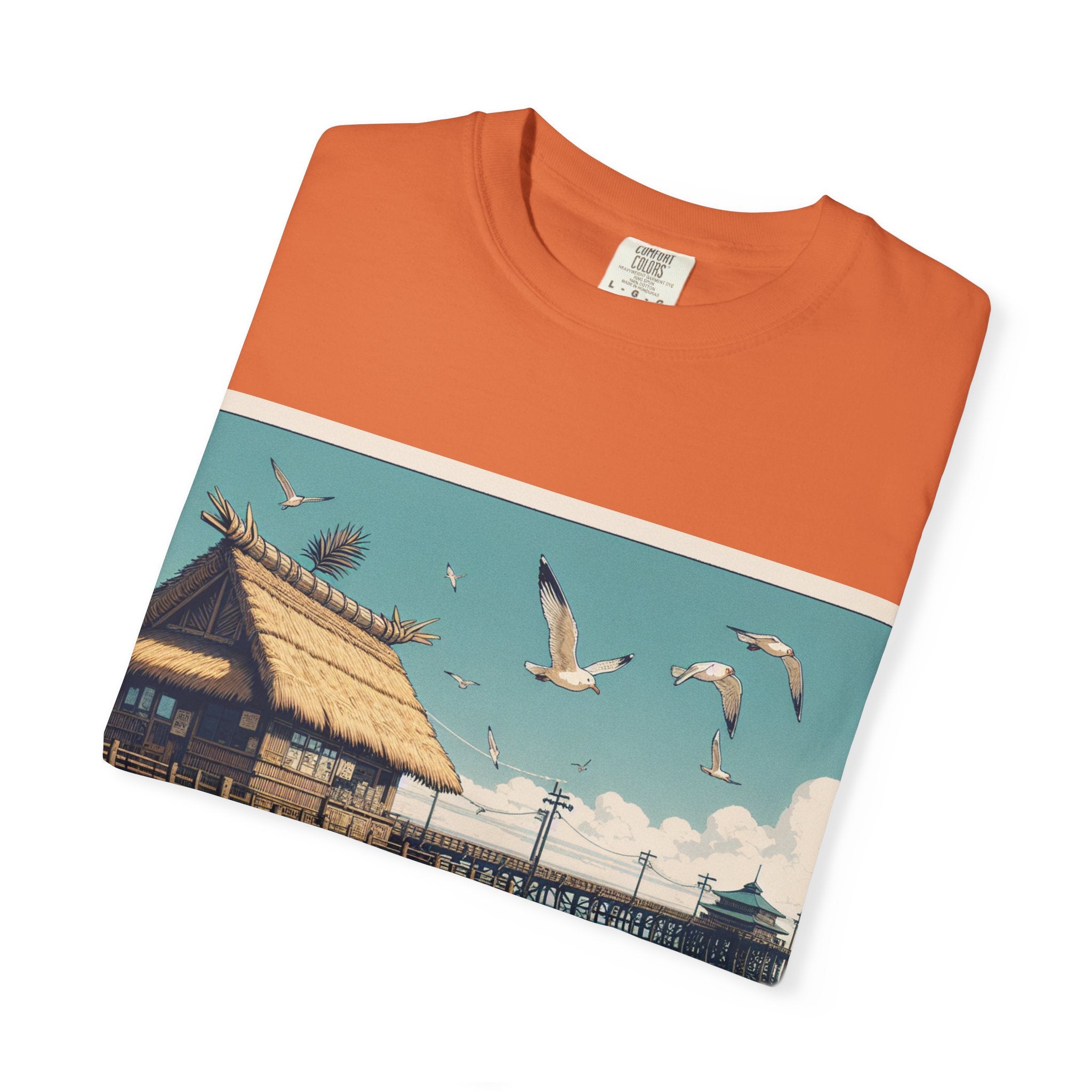 Beach-Inspired Unisex T-shirt, Relaxed Tee, Casual Summer Wear, Ocean Artwork, Vacation Essentials, Gift for Nature Lovers