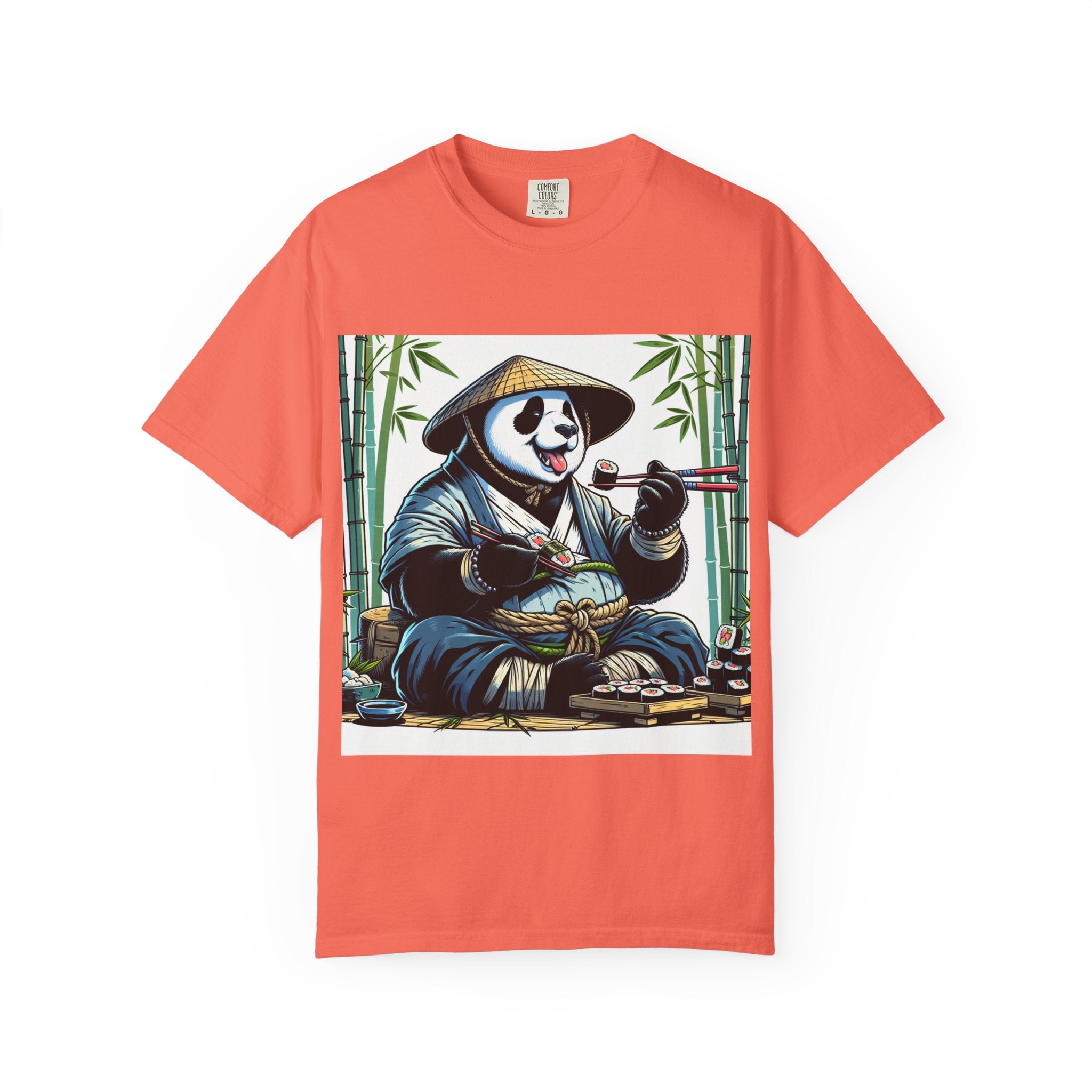 Panda Sushi Unisex T-shirt | Cute Animal Tee for Food Lovers, Gifts for Her/Him, Nature Lovers, Casual Wear, Gift for Special Occasions