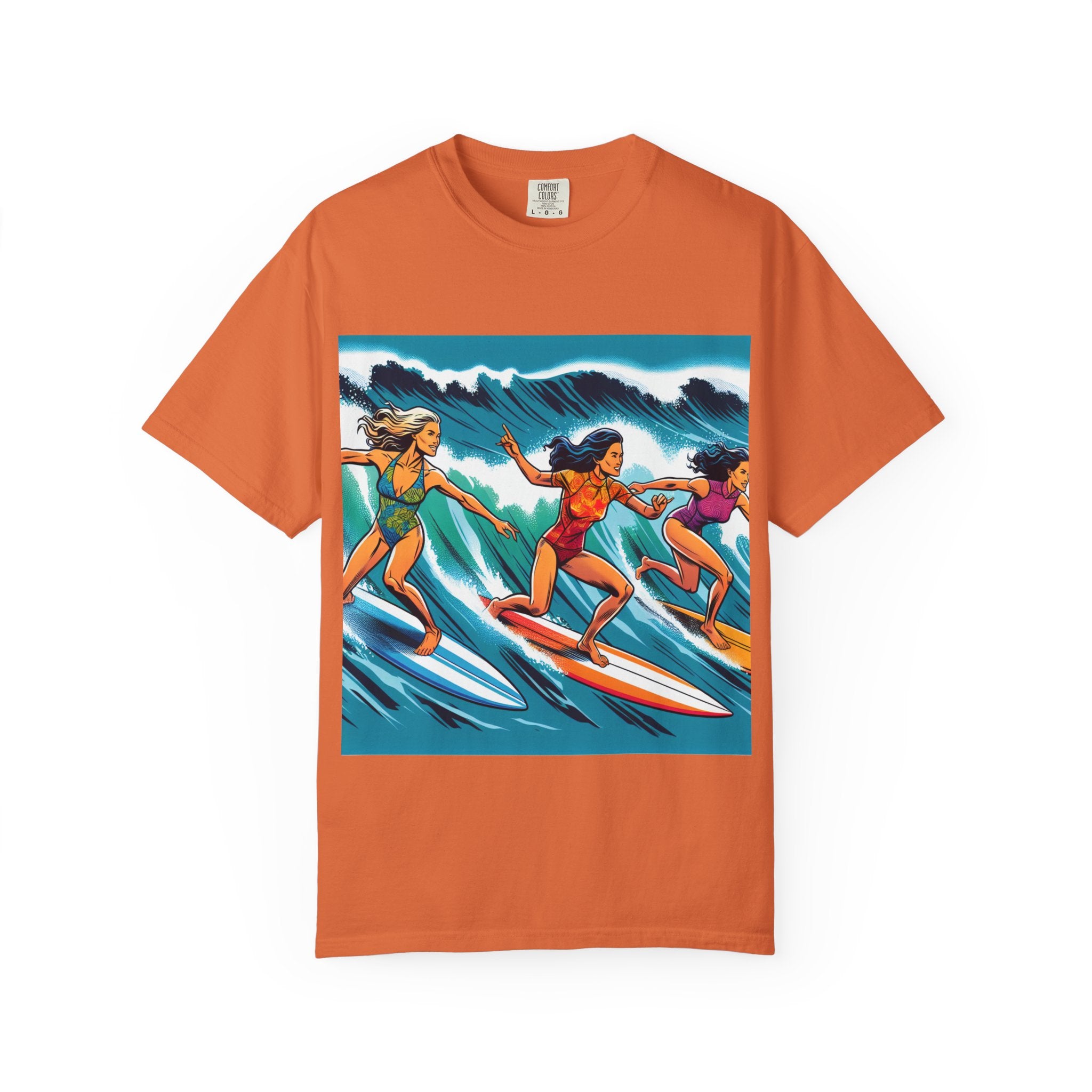 Surfing Sisterhood T-Shirt - Beach Vibes, Summer Style, Gift for Surfers, Casual Wear, Unisex Tee, Ocean Lovers Tee