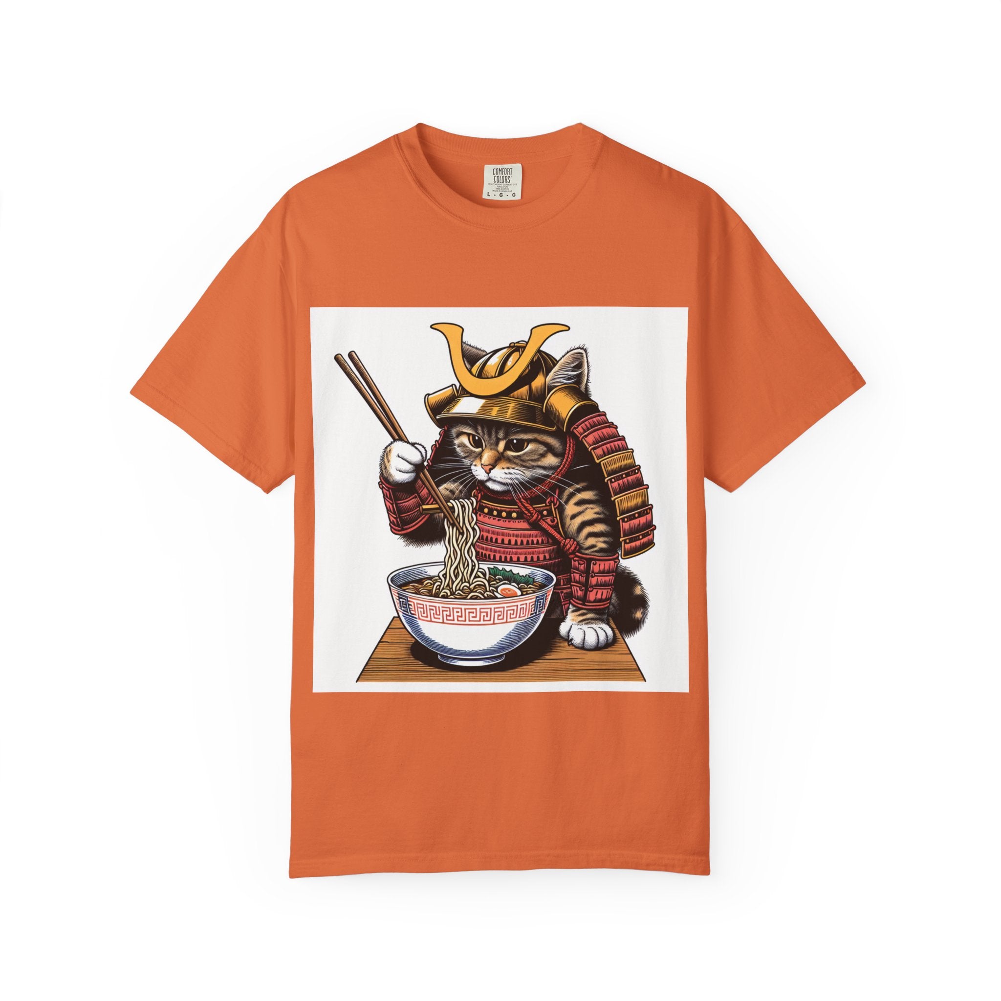 Samurai Cat T-Shirt | Cute Kitten Shirt, Animal Lover Gift, Pet Enthusiast Tee, Unique Graphic Top, Fun Conversation Starter
