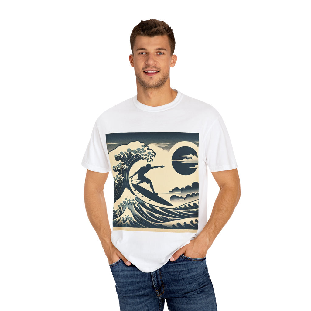 Ocean Wave Surfing T-Shirt, Casual Beach Wear, Summer Vibe Tee, Unisex Graphic Tee, Perfect Gift for Surfers