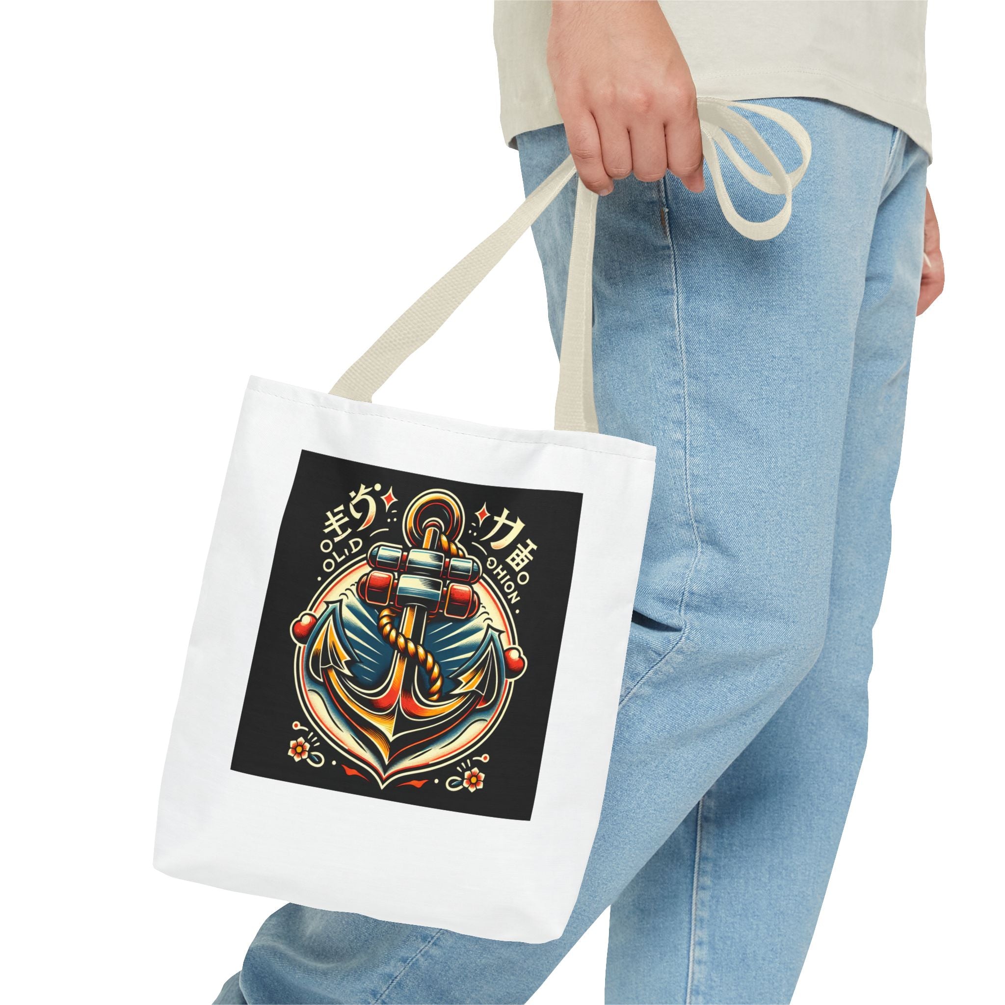 Stylish Anchor Tote Bag, Nautical Gift, Beach Bag, Boho Chic, Everyday Carryall, Perfect for Sailors, Summer Vibes