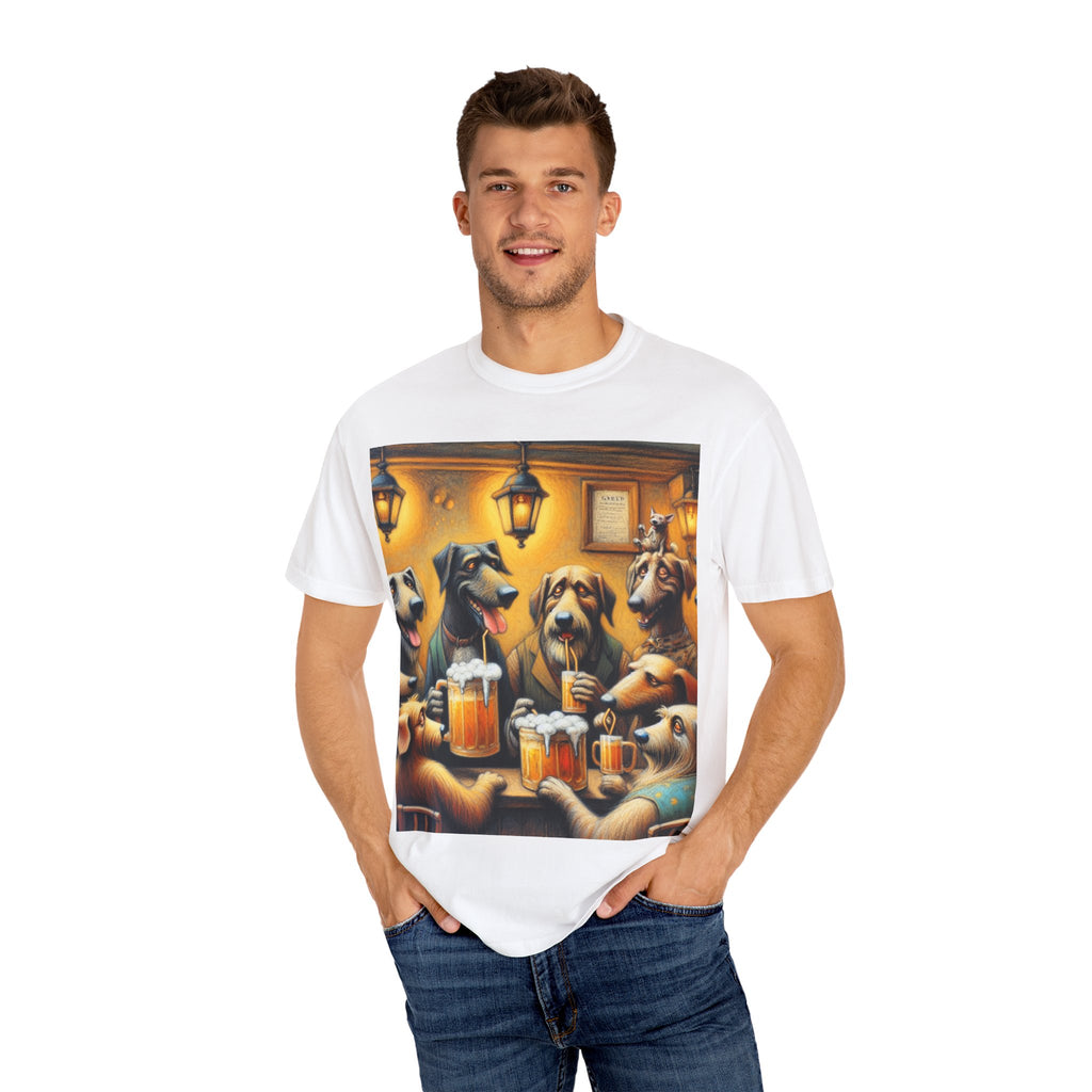 Funny Dog Lovers T-Shirt, Drink Beer Design, Unisex Tee for Pet Owners, Gift for Dog Lovers, Casual Wear, Dog-Themed Apparel
