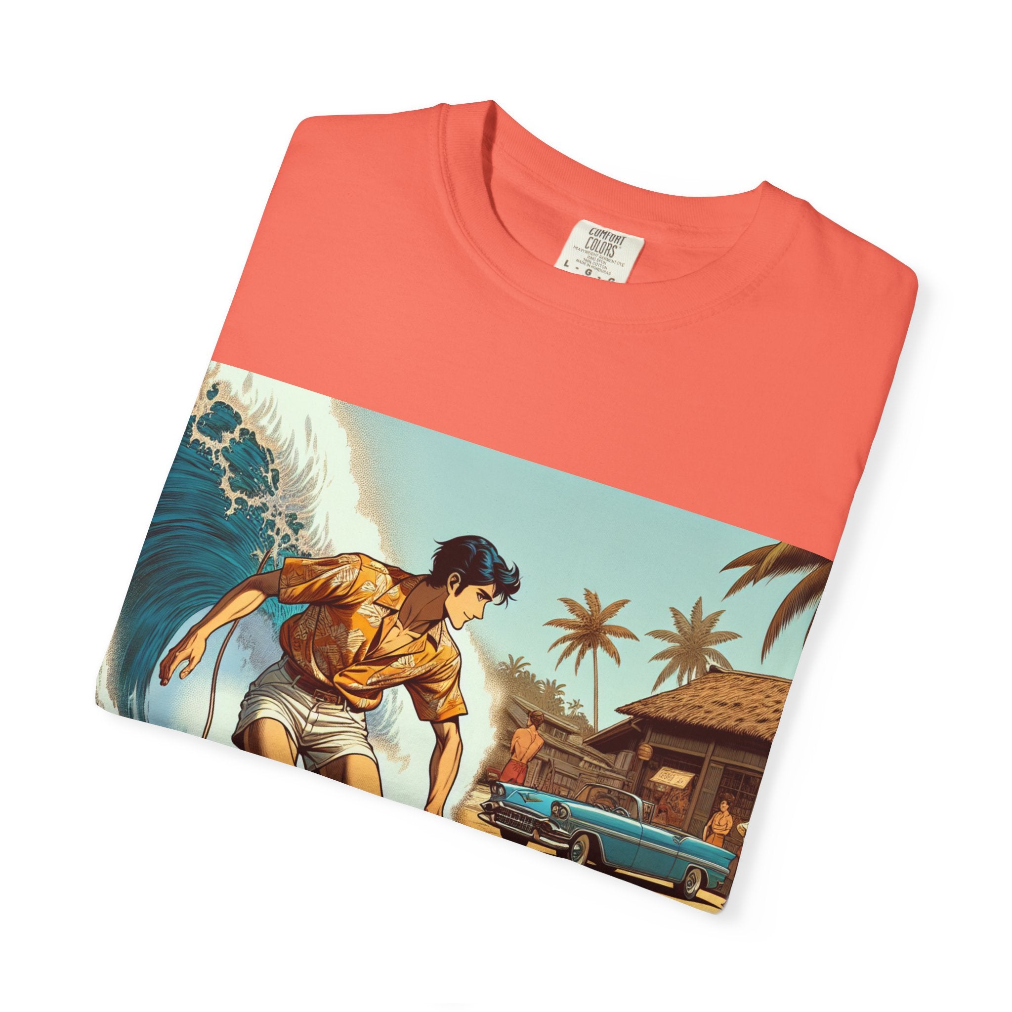 Surfing Vibes T-Shirt for Beach Lovers, Summer Apparel, Unisex Graphic Tee, Vacation Clothing, Casual Wear, Gifts for Surfers
